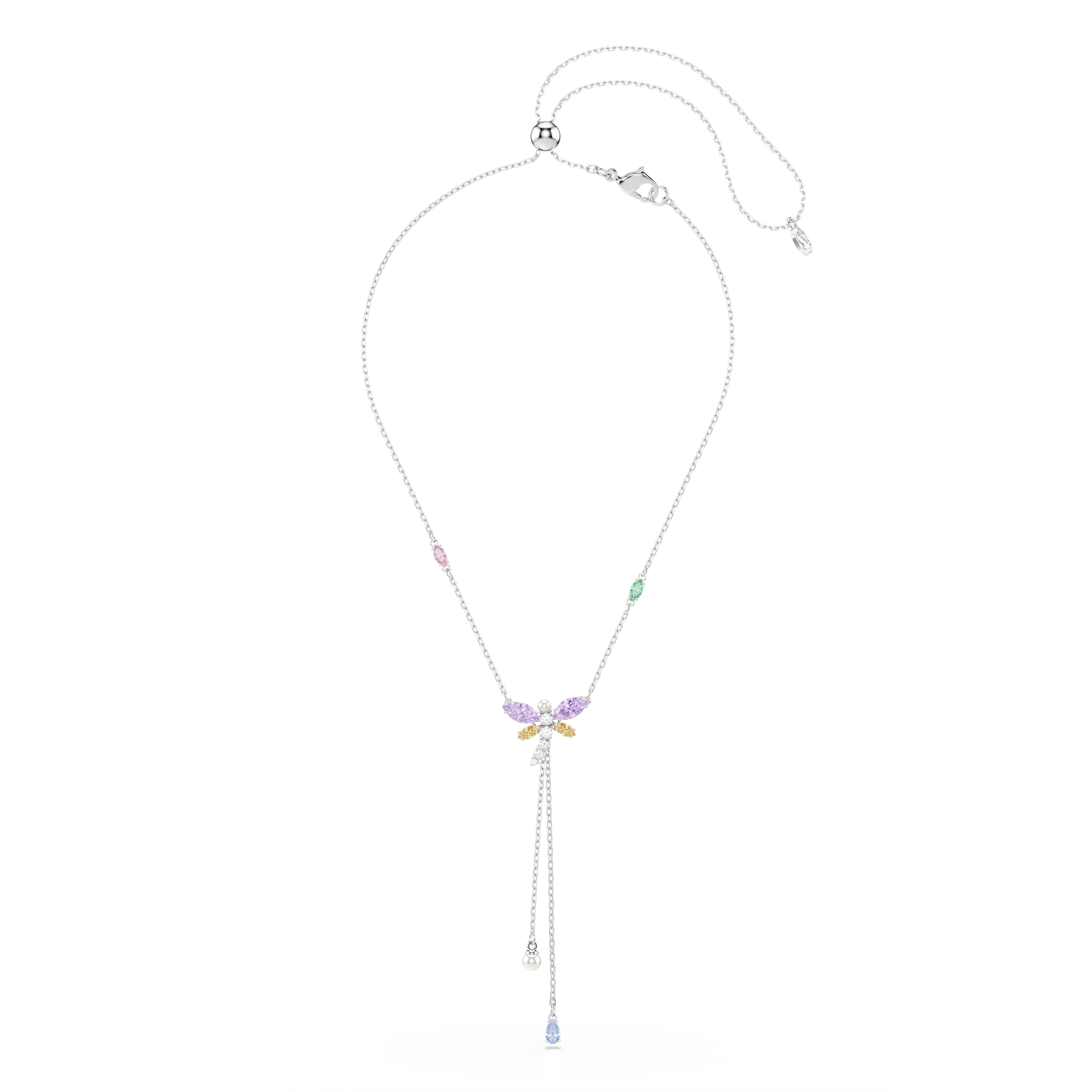 Swarovski Y-Kette »Schmuck Geschenk 2026 CAPSULE Halskette« mit Swarovski® Kristall, Zirkonia (synth.) - mit Swarovski® Perle