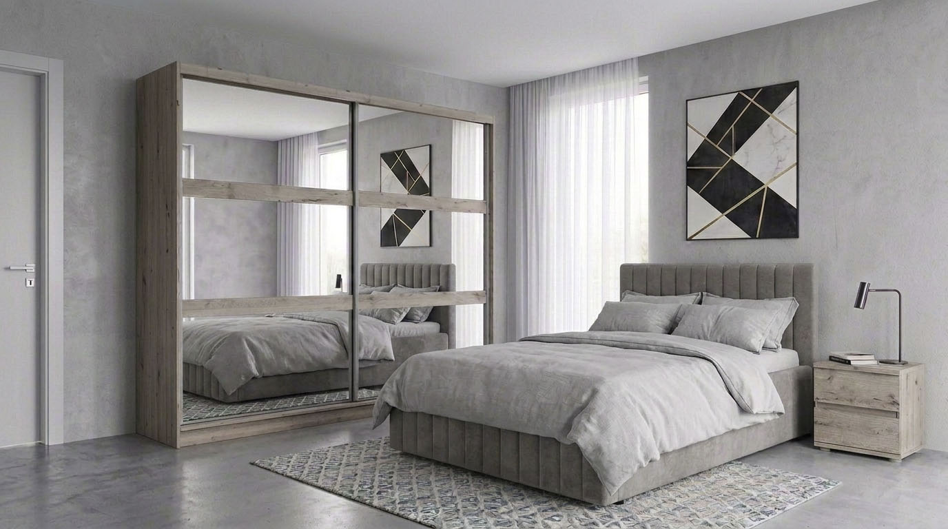 OTTO home Polsterbett "MOIVRE, vertikale Steppung in Rillenoptik, wahlweise mit Bettkasten" Stauraumbett, gepolstertes Kopfteil, ohne Matratze, modernes Design