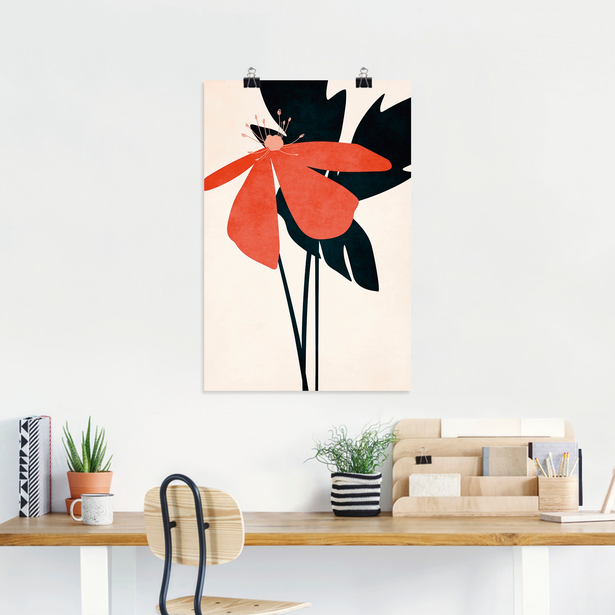 Artland Wandbild »Denke an dich«, Blumenbilder, (1 St.), als Leinwandbild, Poster in verschied. Größen
