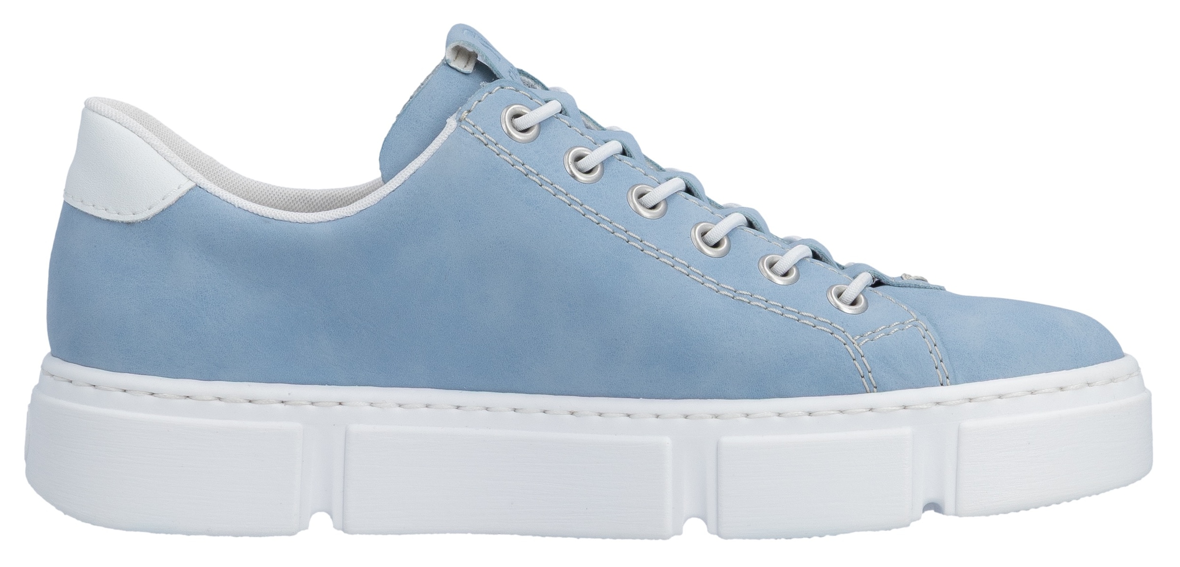 Rieker Slip-On Sneaker  mit Reißverschluss außen, Freizeitschuh, Halbschuh, Schlupfschuh