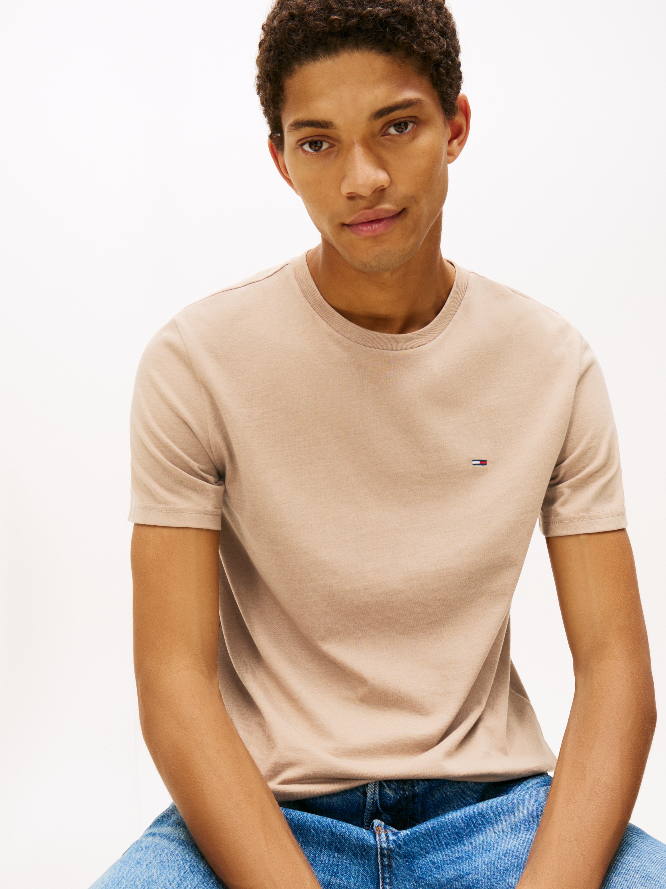 Tommy Jeans "TJM XSLIM JASPE HTR TEE EXT" Mit Rundhalsausschnitt günstig online kaufen