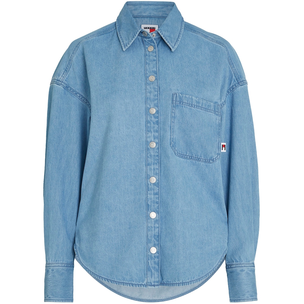 Tommy Jeans Curve Blusentop »TJW DENIM OVERSHIRT EXT«