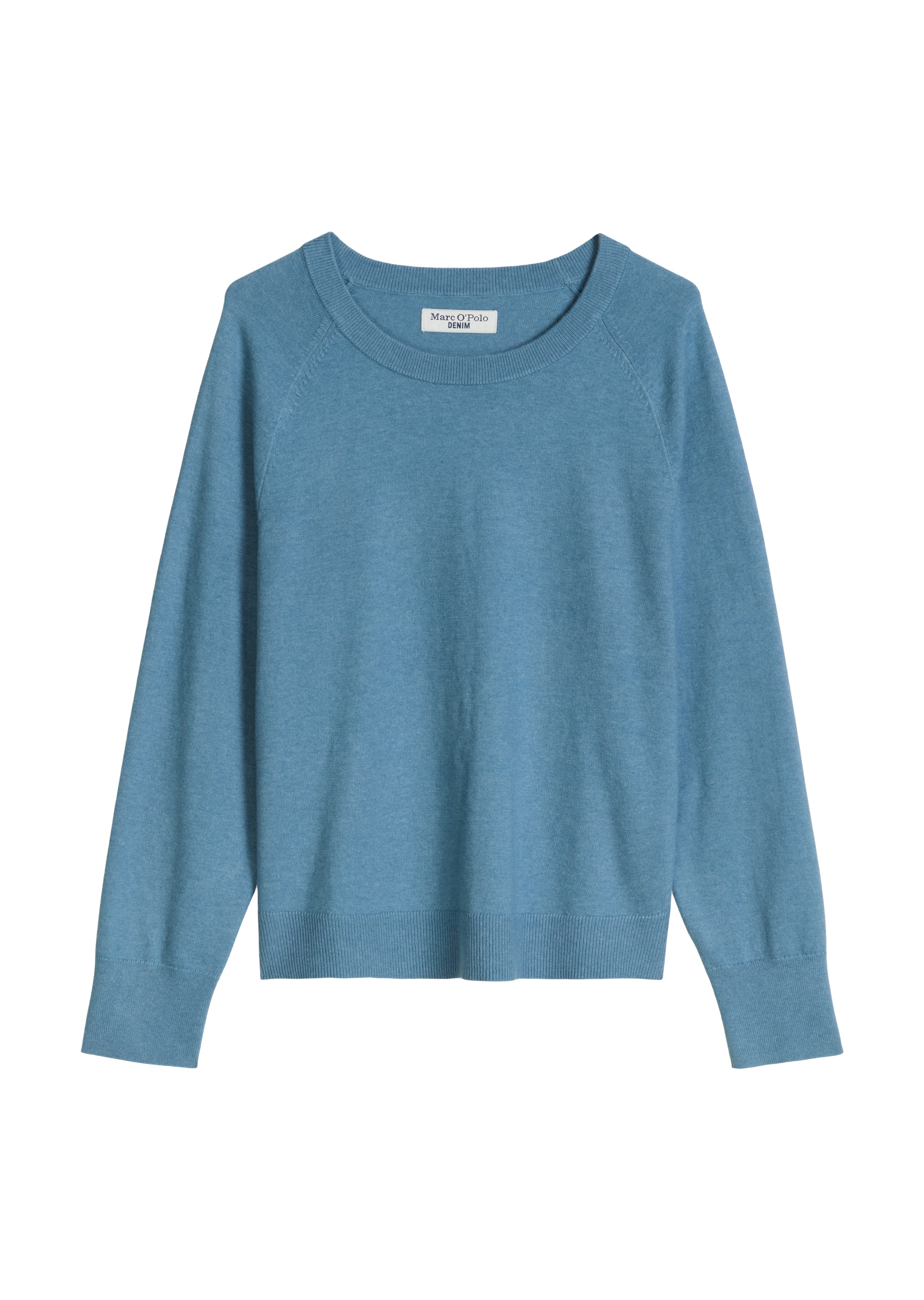 Marc O'Polo DENIM Rundhalspullover regular fit, Strick, aus Soft Cotton Stretch, Raglanärmel