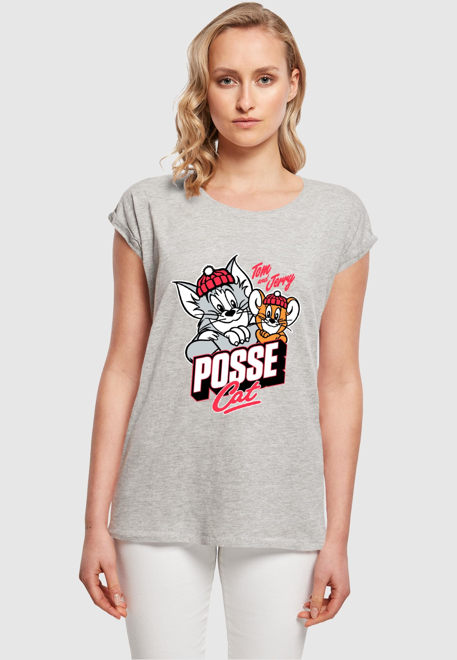 ABSOLUTE CULT T-Shirt »ABSOLUTE CULT Damen Ladies Tom and Jerry - Posse Cat T-Shirt«, (1 tlg.)