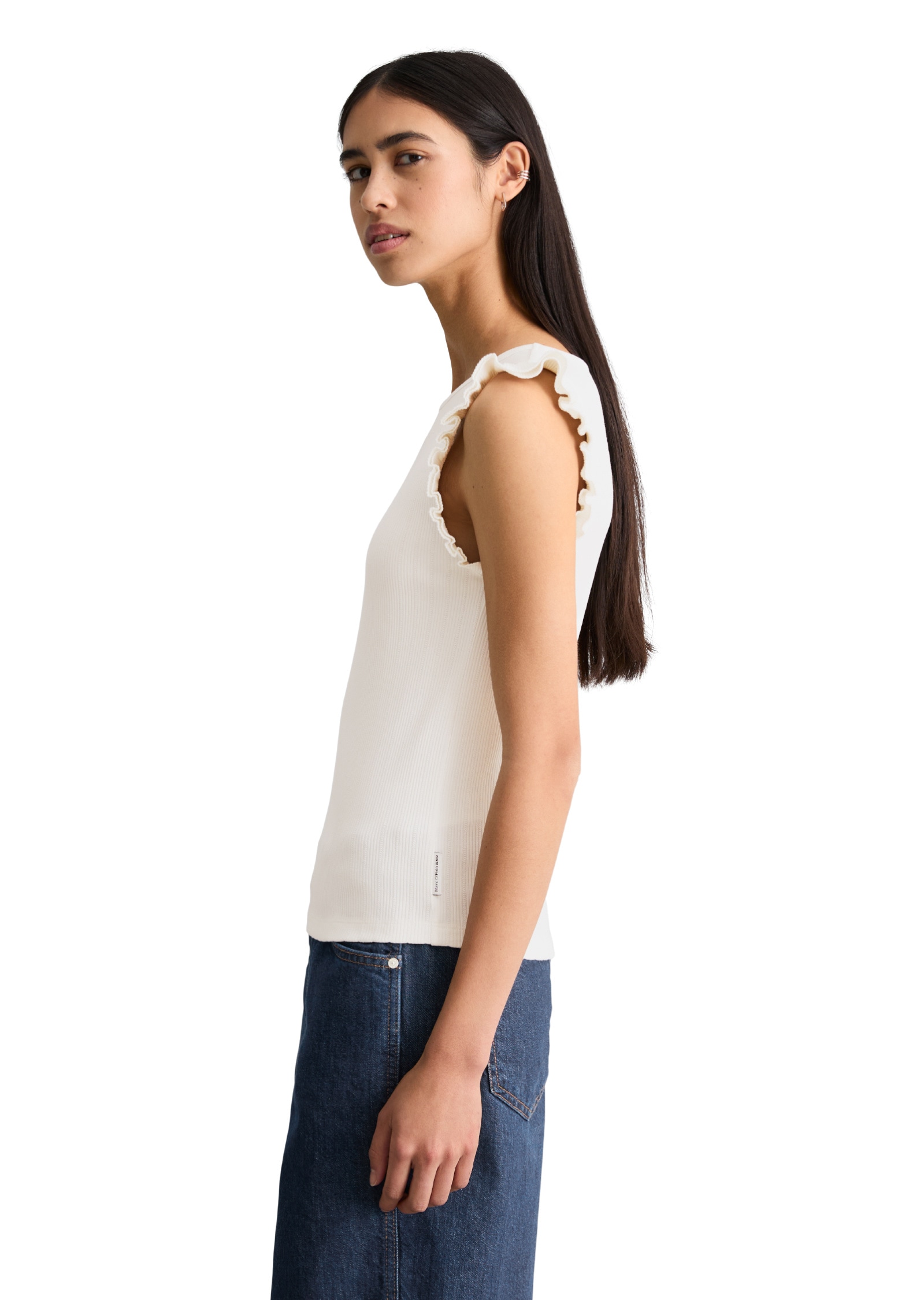 Marc O'Polo DENIM T-Shirt »aus Bio-Baumwolle-Mix«