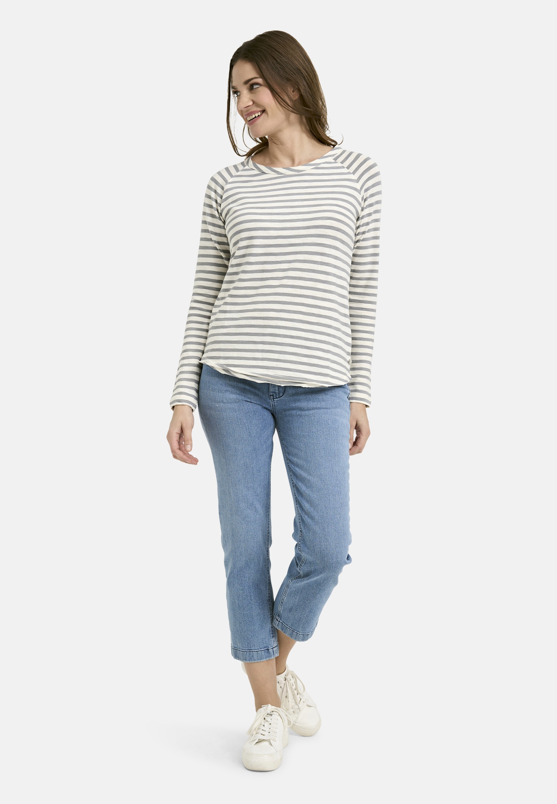 Smith & Soul Rundhalsshirt, mit offenen Kanten