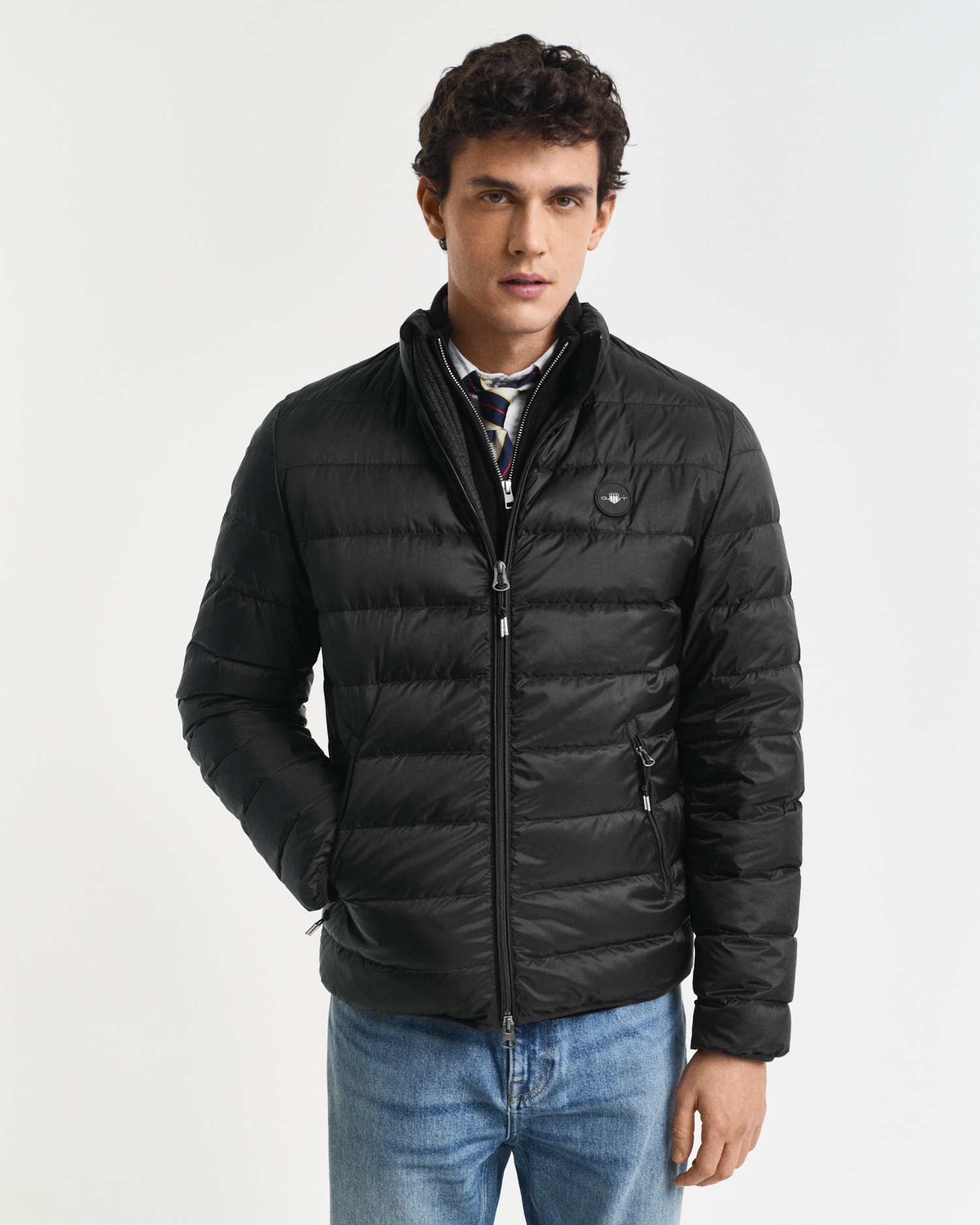 Gant Steppjacke "LIGHT DOWN JACKET", 2-Wege-Reißverschluss, Übergangsjacke, günstig online kaufen