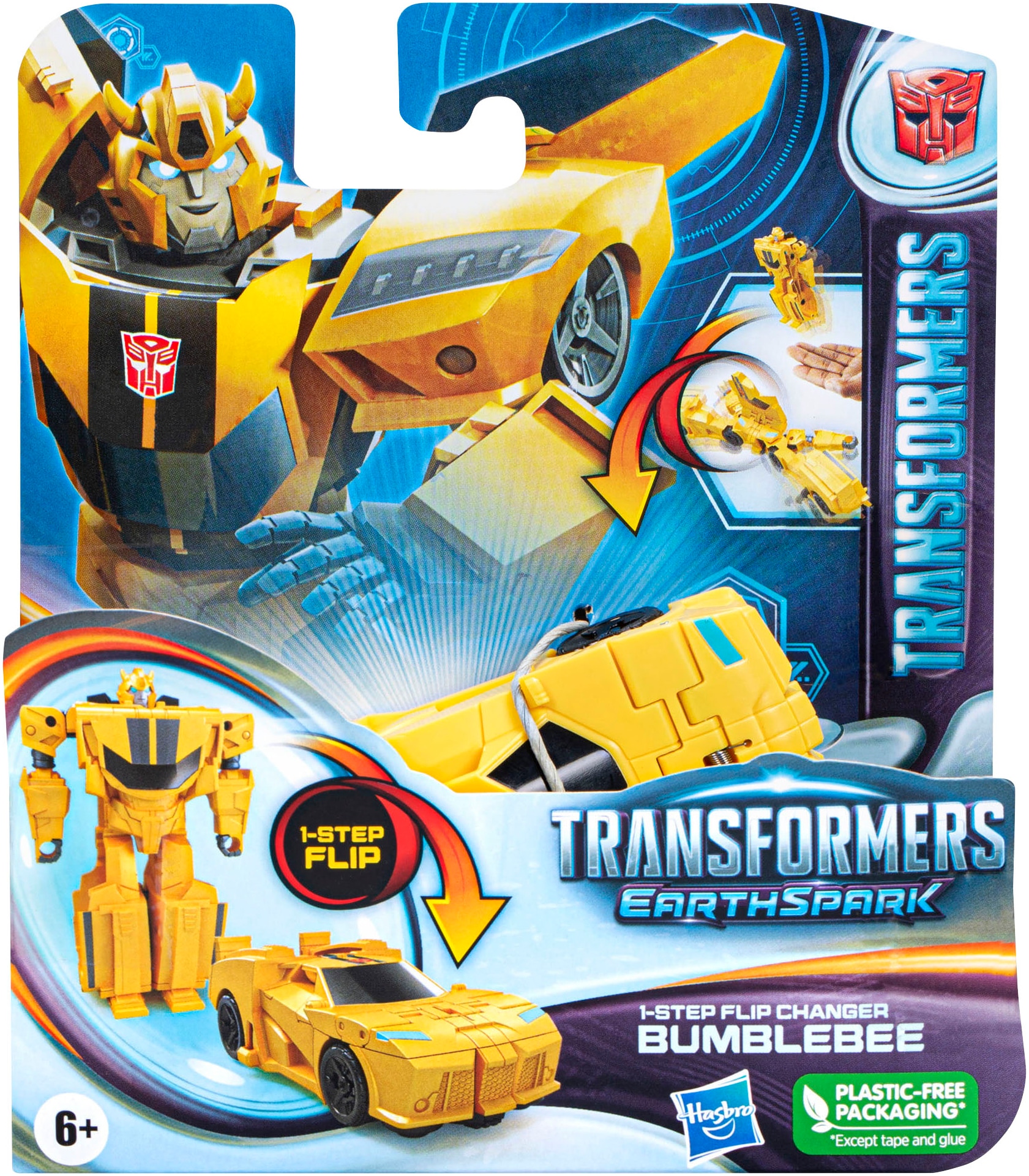 Hasbro Actionfigur »Transformers EarthSpark, 1-Step Flip Changer Bumblebee«