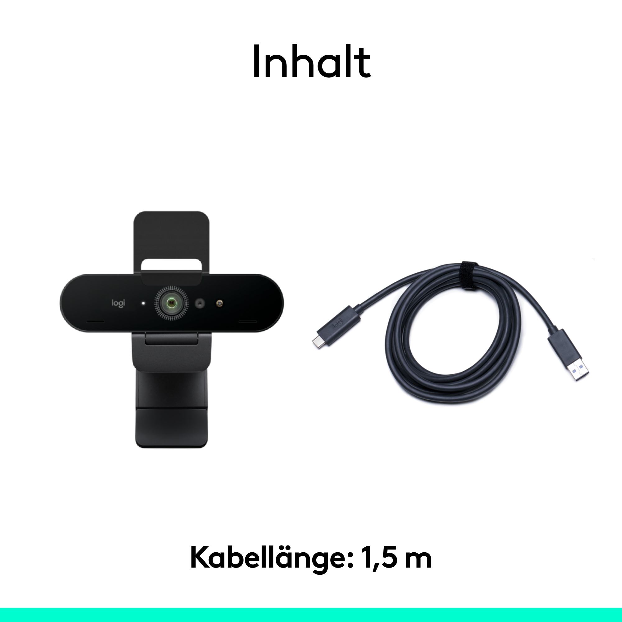 Logitech Webcam »BRIO 4K - EMEA28i-935«, 4K Ultra HD, Digitaler 5-fach-Zoom (Full HD) möglich