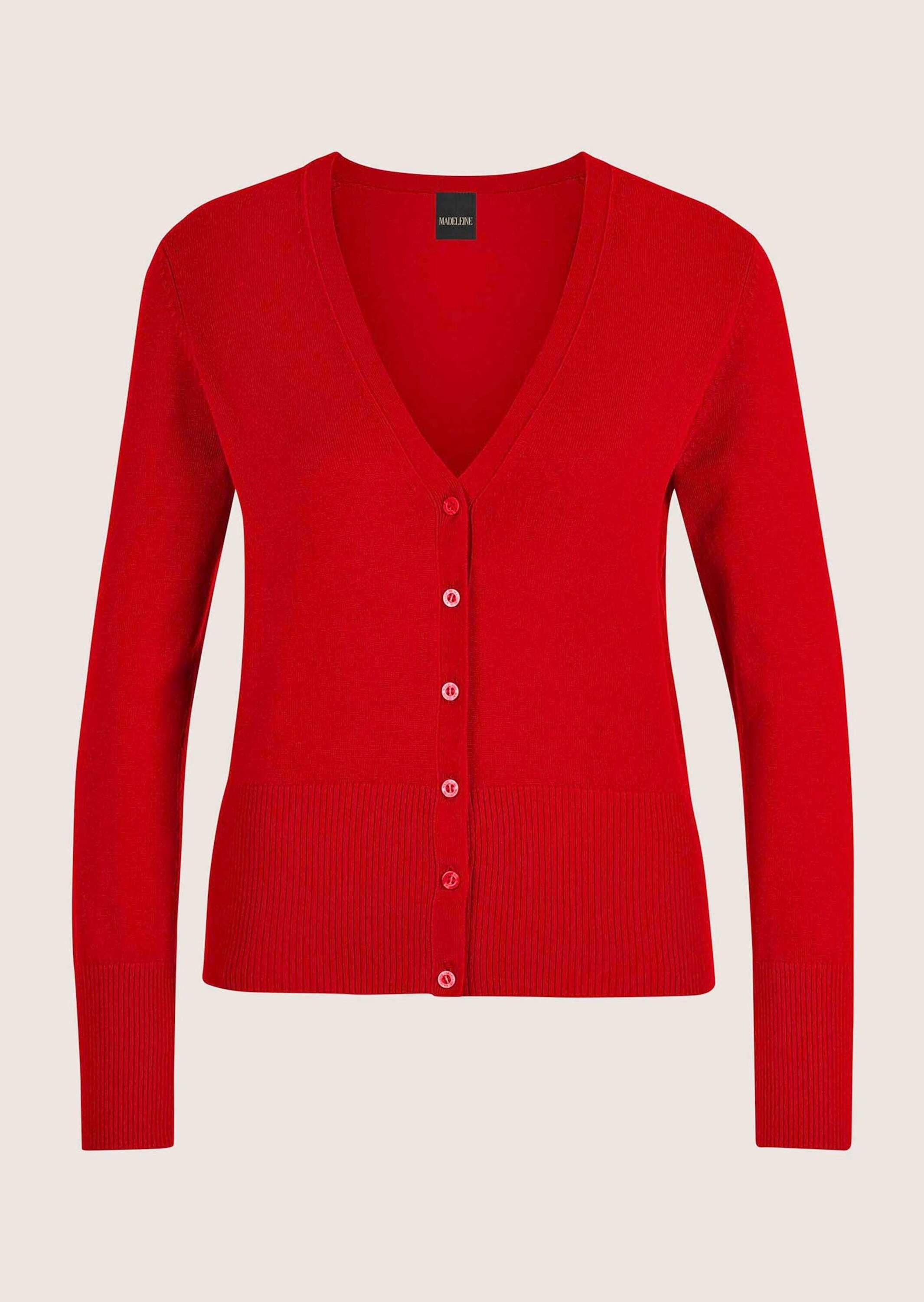 MADELEINE Strickjacke "Strickjacke Eleganter Viskose-Cardigan mit Knopfleis günstig online kaufen