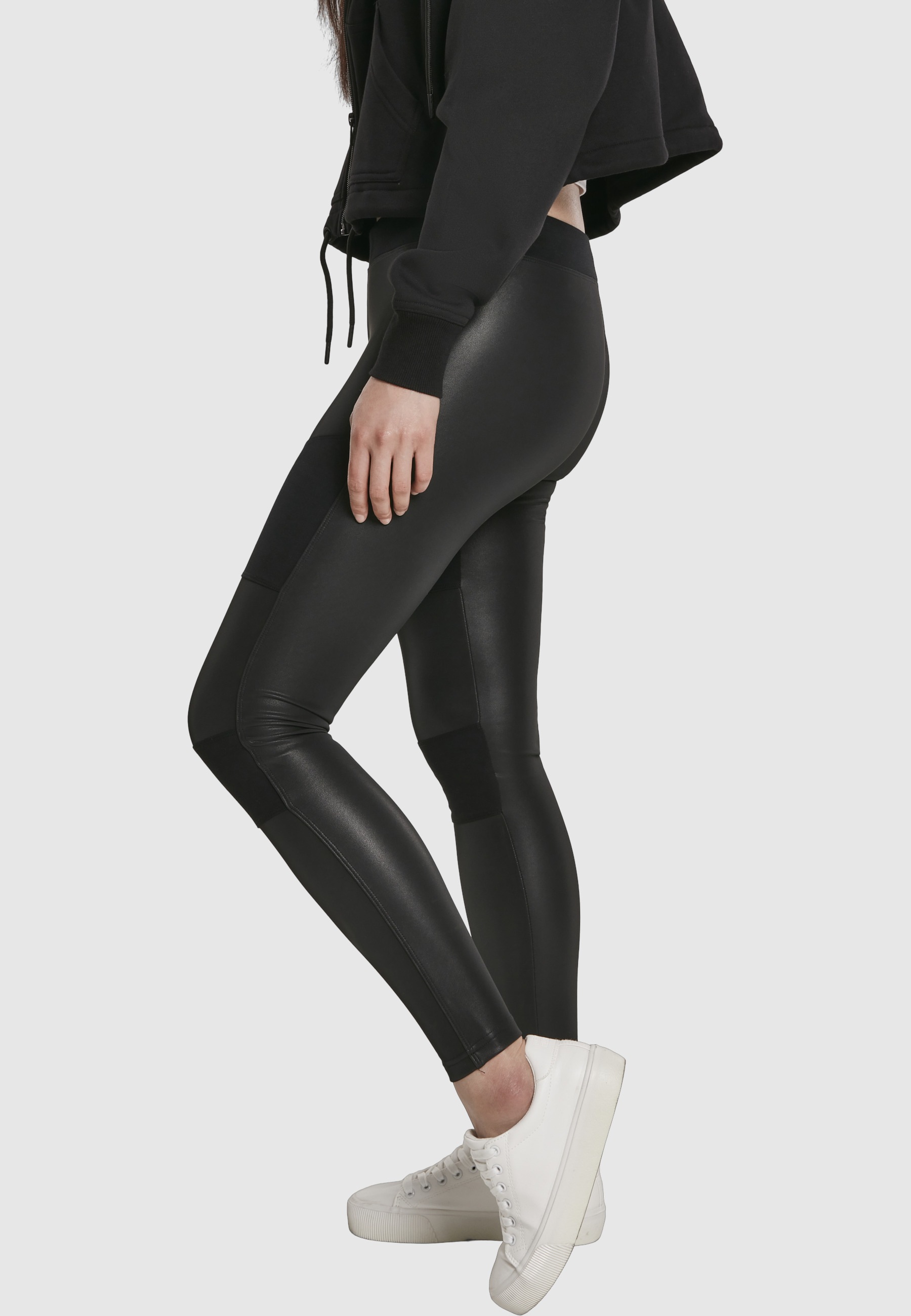 URBAN CLASSICS Leggings »Urban Classics Damen Ladies Fake Leather Tech Leggings«