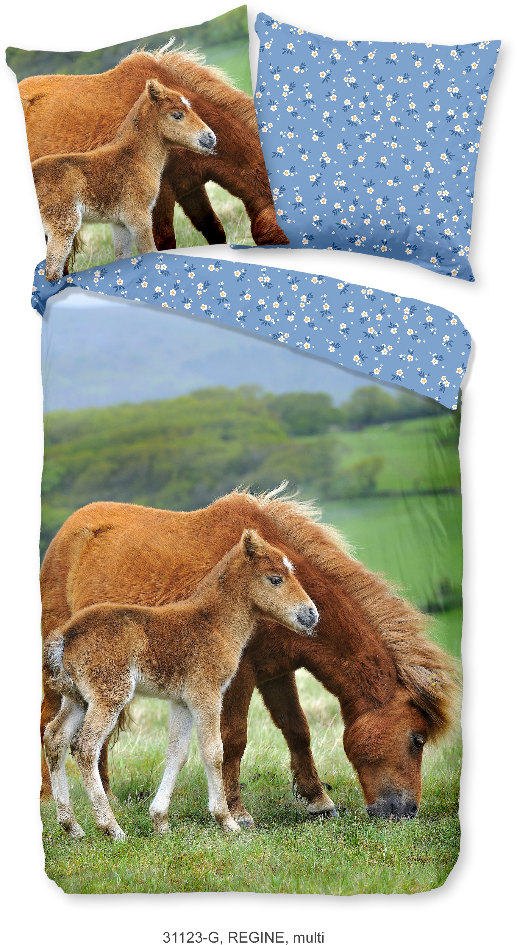 good morning Kinderbettwäsche "Regine" 2 Stk. Baumwolle, 135x200, Reißversc günstig online kaufen