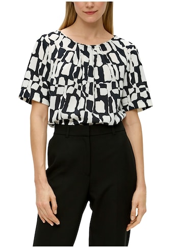 s.Oliver BLACK LABEL Shirtbluse gemustert