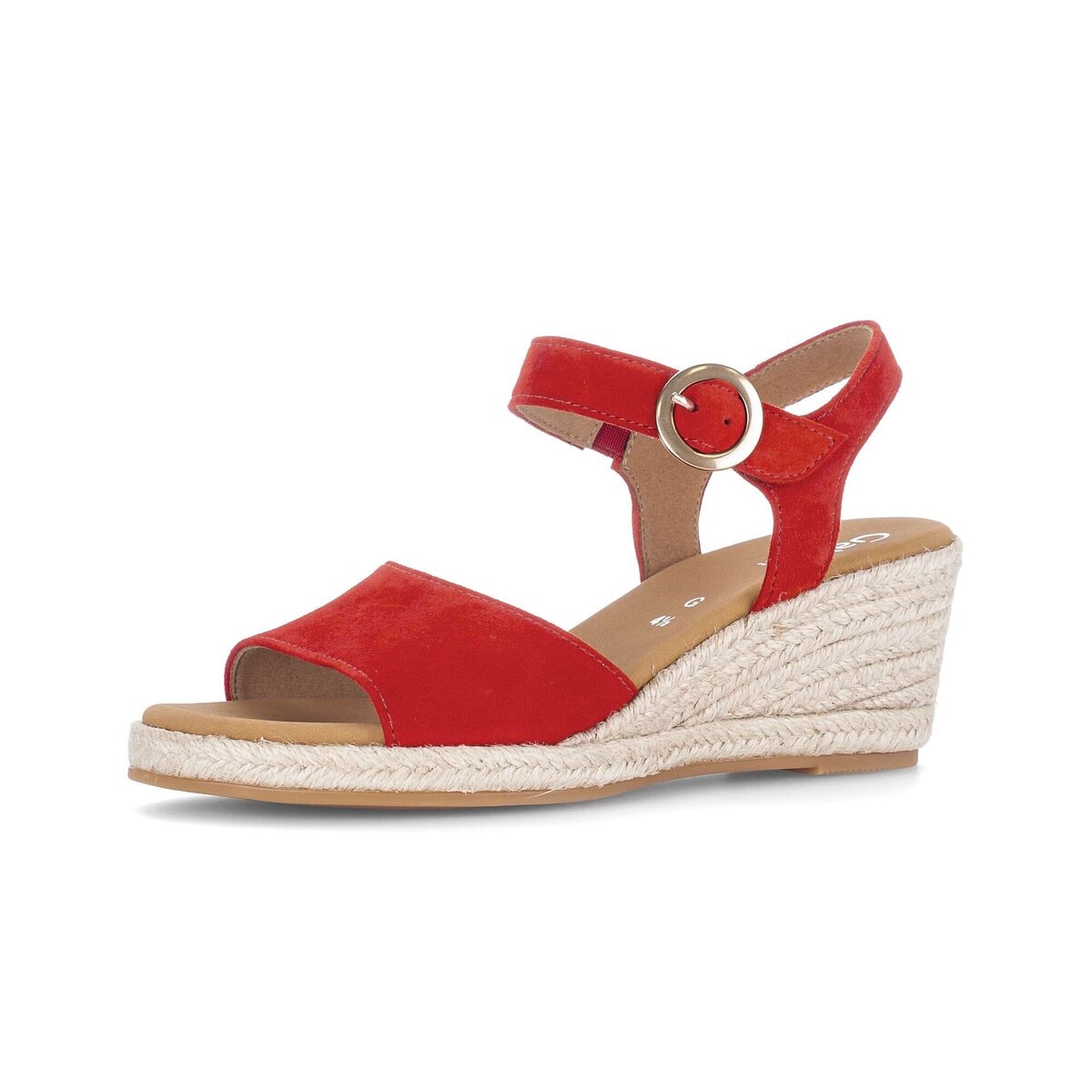 Keilsandalette GABOR "Keilsandalette", Damen, Gr. 44, rot, Schuhe