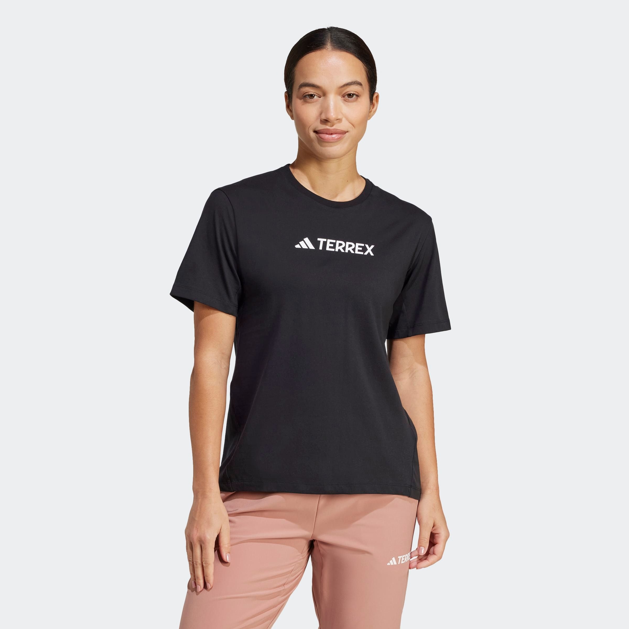 adidas TERREX "CLASSIC LOGO" für Sportmode und Outdoormode, mit Kurzarmdesign, ohne Verschluss