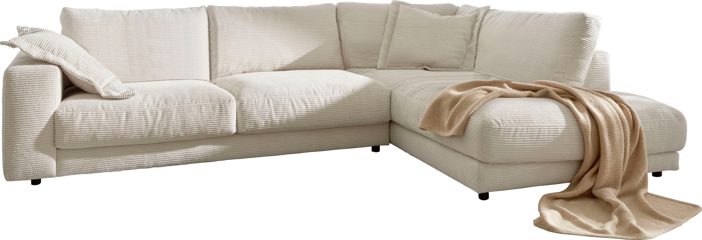 Home affaire Ecksofa "Enisa XXL B/T/H: 325/224/85 cm L-Form" Kuschelig, gem günstig online kaufen