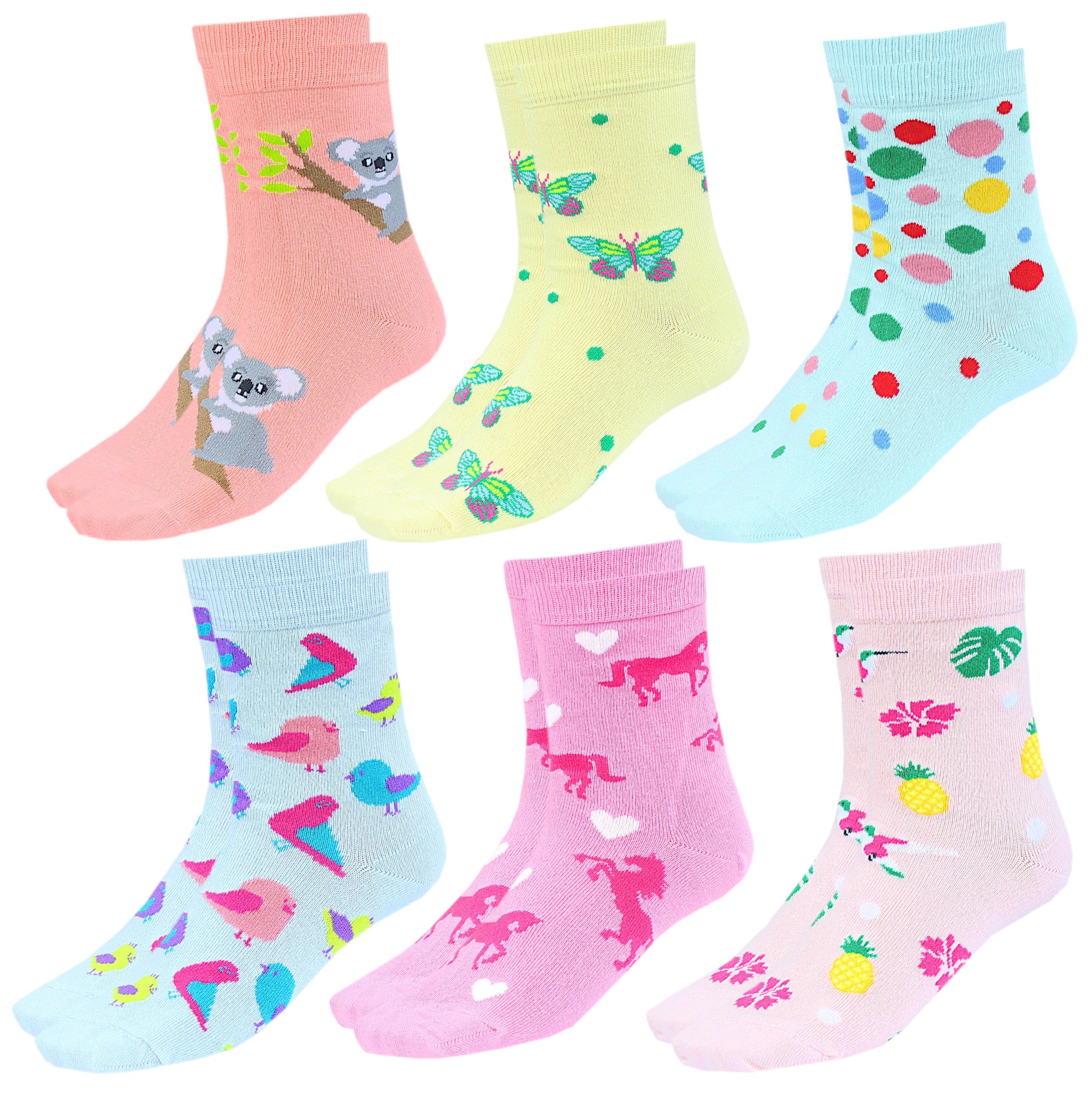 TupTam Kurzsocken "Socken Kinder Socken Mädchen Jungen Bunt Gemustert 6er Pack"