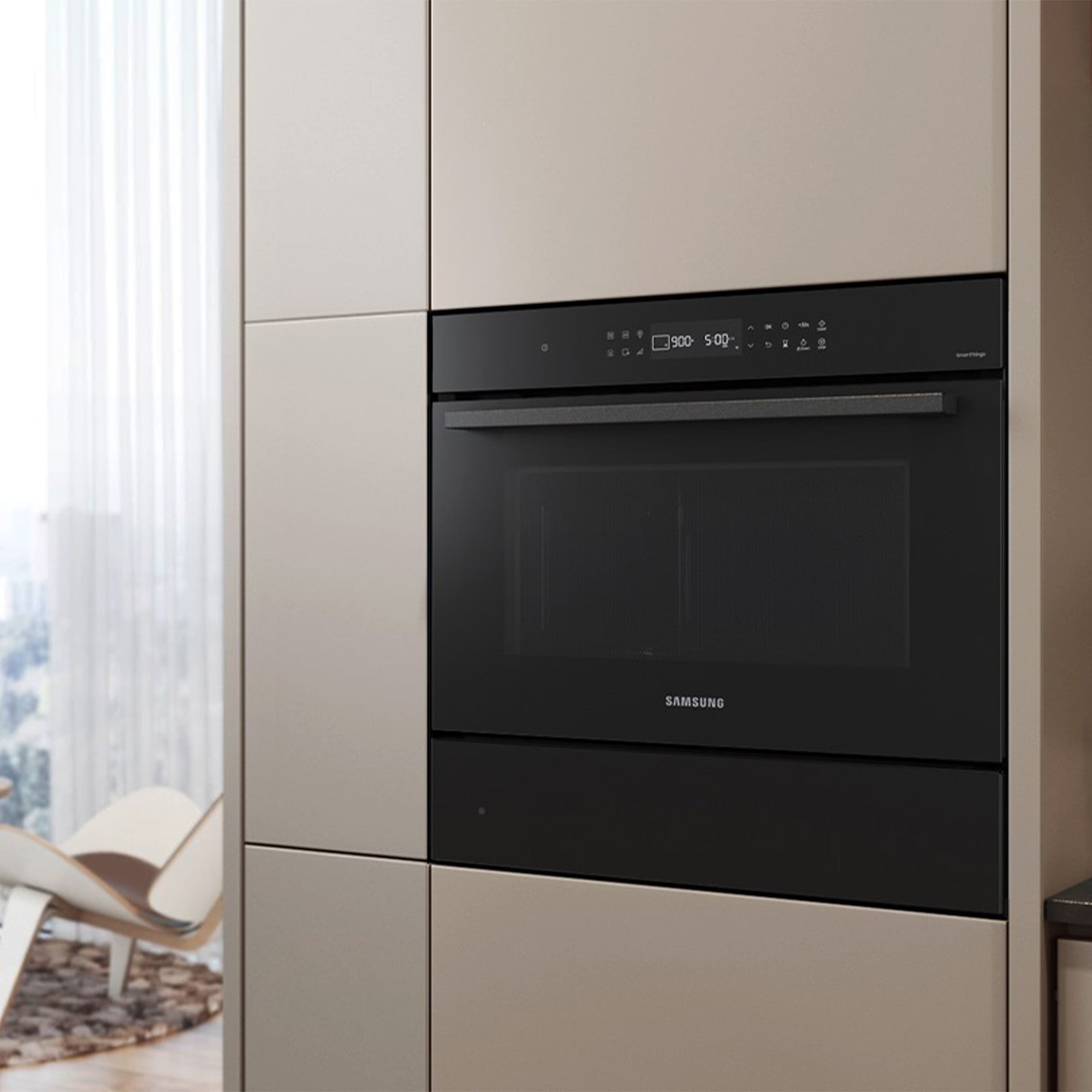 Samsung Backofen mit Mikrowelle NQ7500B »NQ5B4553FBK/U1« Dampfreinigung - Backofen mit Wasserdampf ganz ohne Chemie und WiFi