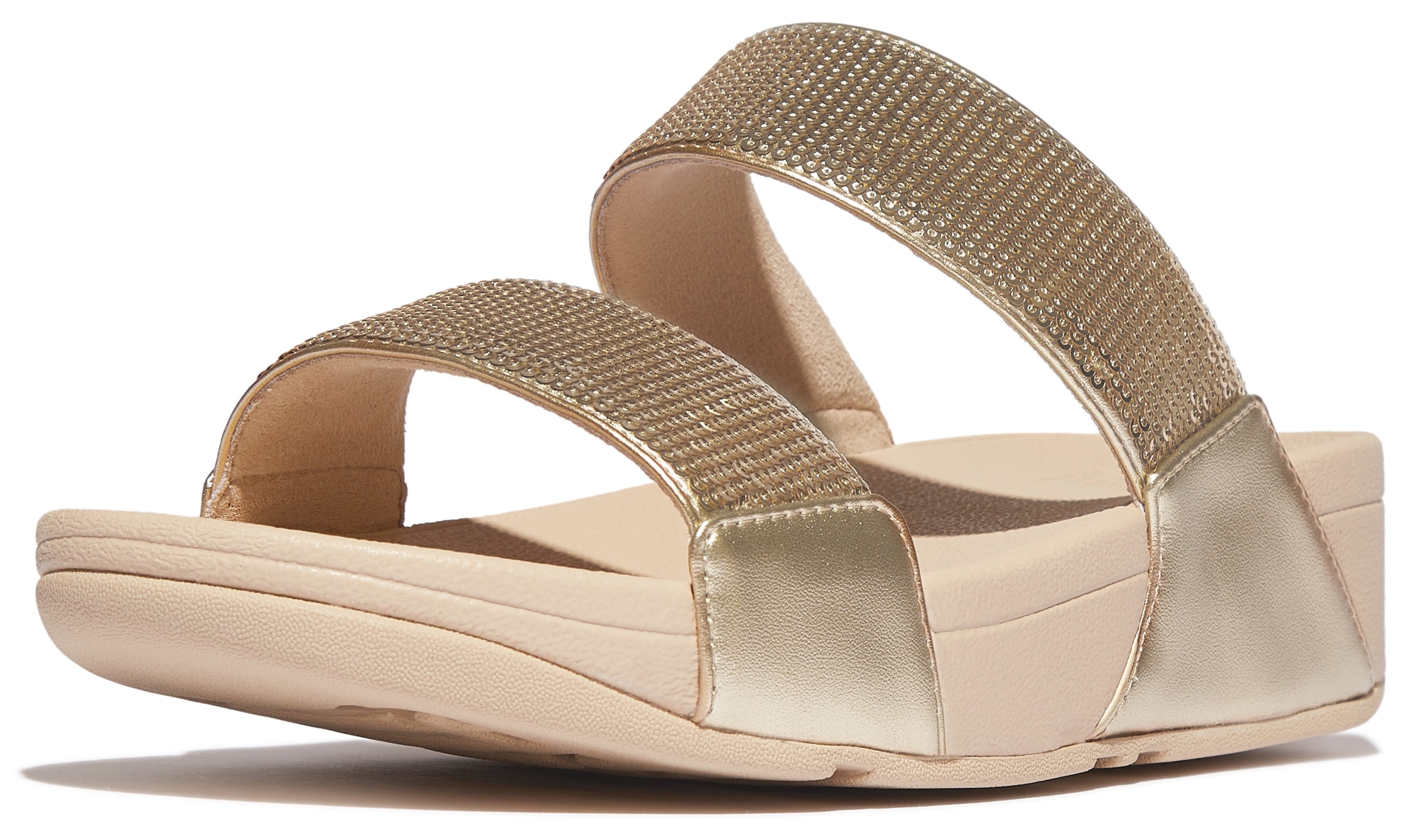 Fitflop Keilpantolette »LULU«, Keilsandale, Sommerschuh mit Pailletten