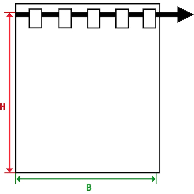 Neutex for you! Vorhang »Viano«, (1 St.), HxB: 245x144, Schal mit verdeckten  Schlaufen kaufen | BAUR