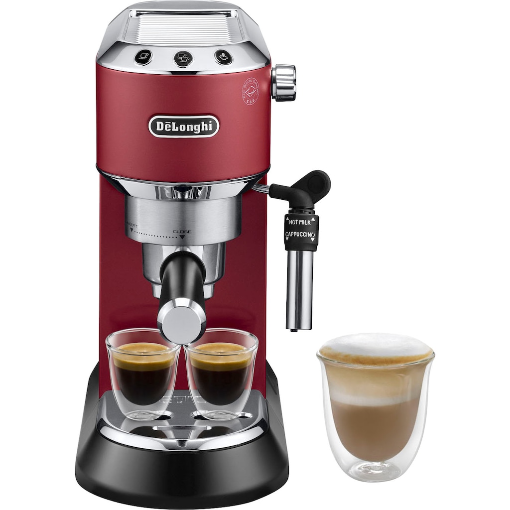 De'Longhi Siebträgermaschine »Dedica Style EC 685.R«, 1350 Watt, 15 Bar