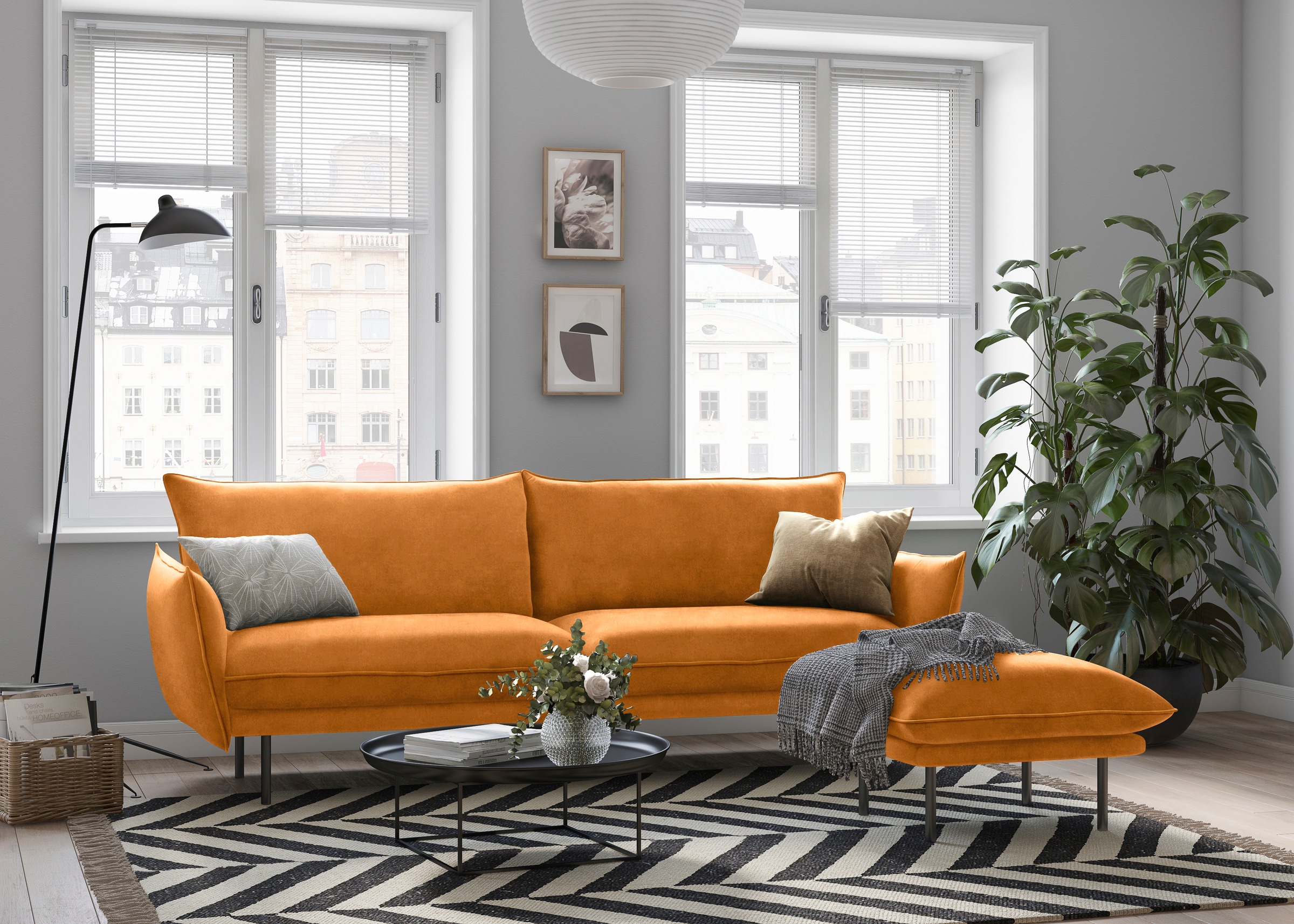 andas 3-Sitzer »Stine«, Besonderes Design durch Kissenoptik und Keder, by Morten Georgsen