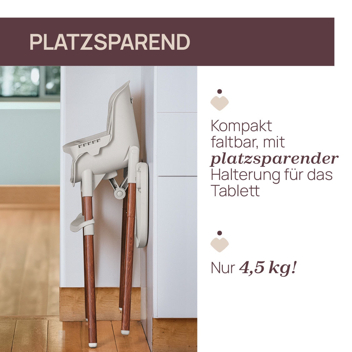 Chicco Hochstuhl »Zest Plus Wooden Grey« () mit abnehmbarem Tablett