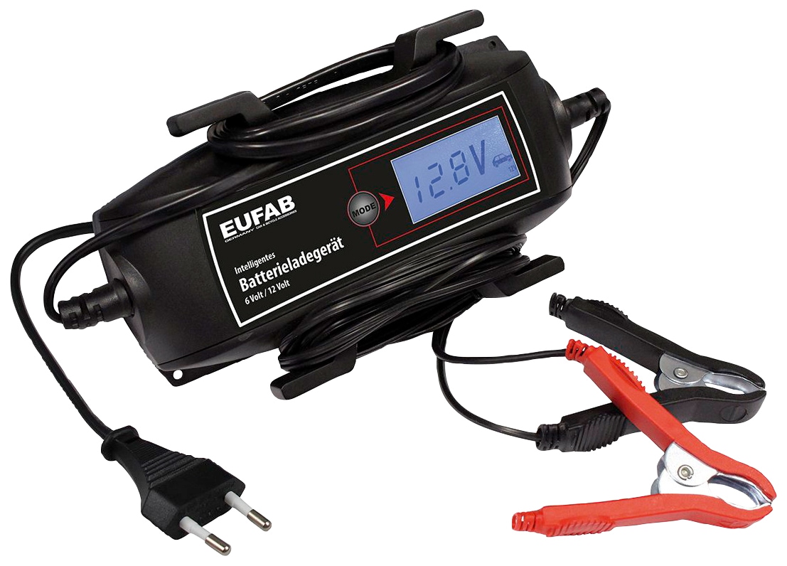 EUFAB Batterie-Ladegerät, 4000 mA, 6/12 V