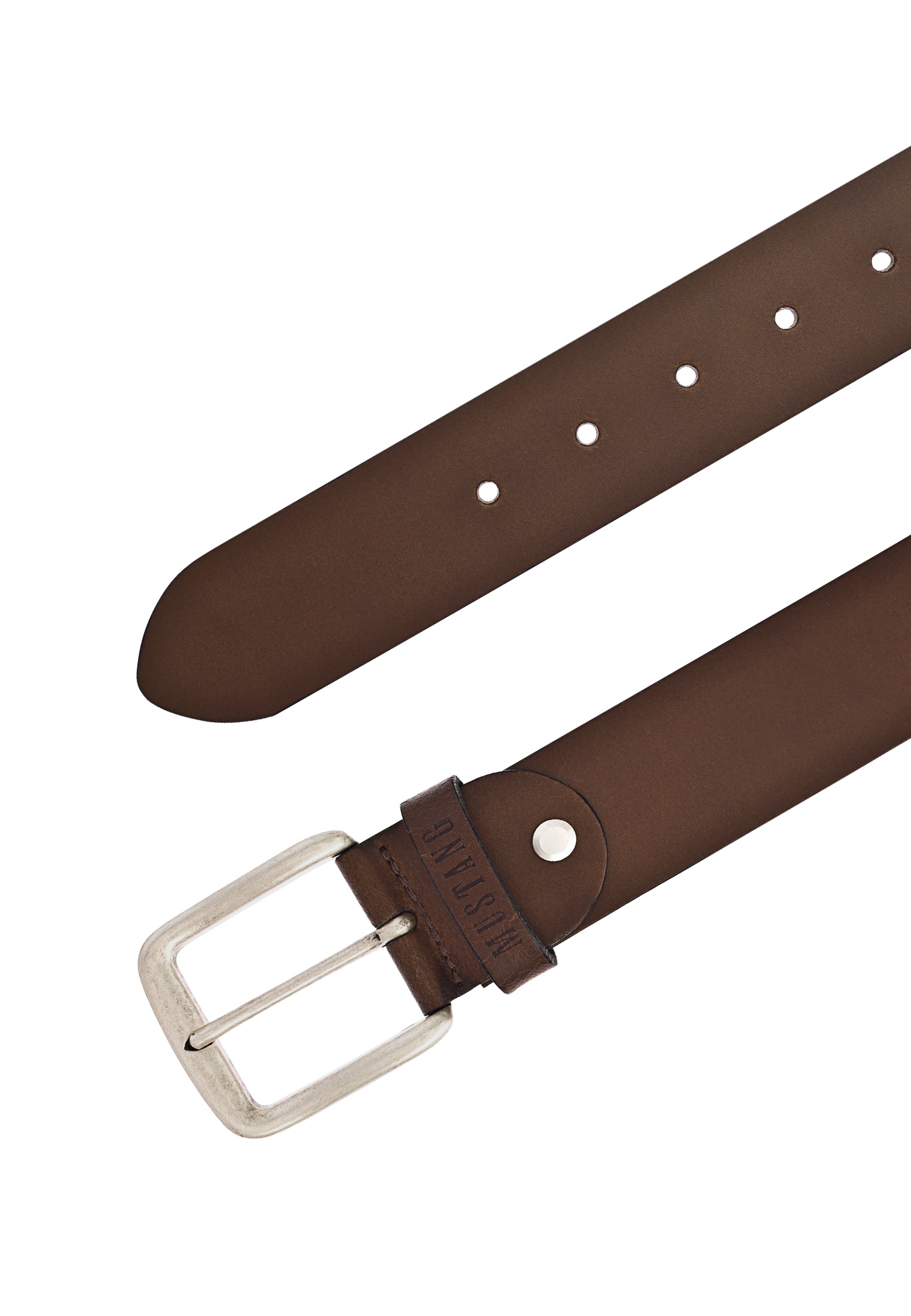 Thumbnail - MUSTANG Ledergürtel, Klassische Dornschließe in leichter Used-Optik, 4 cm