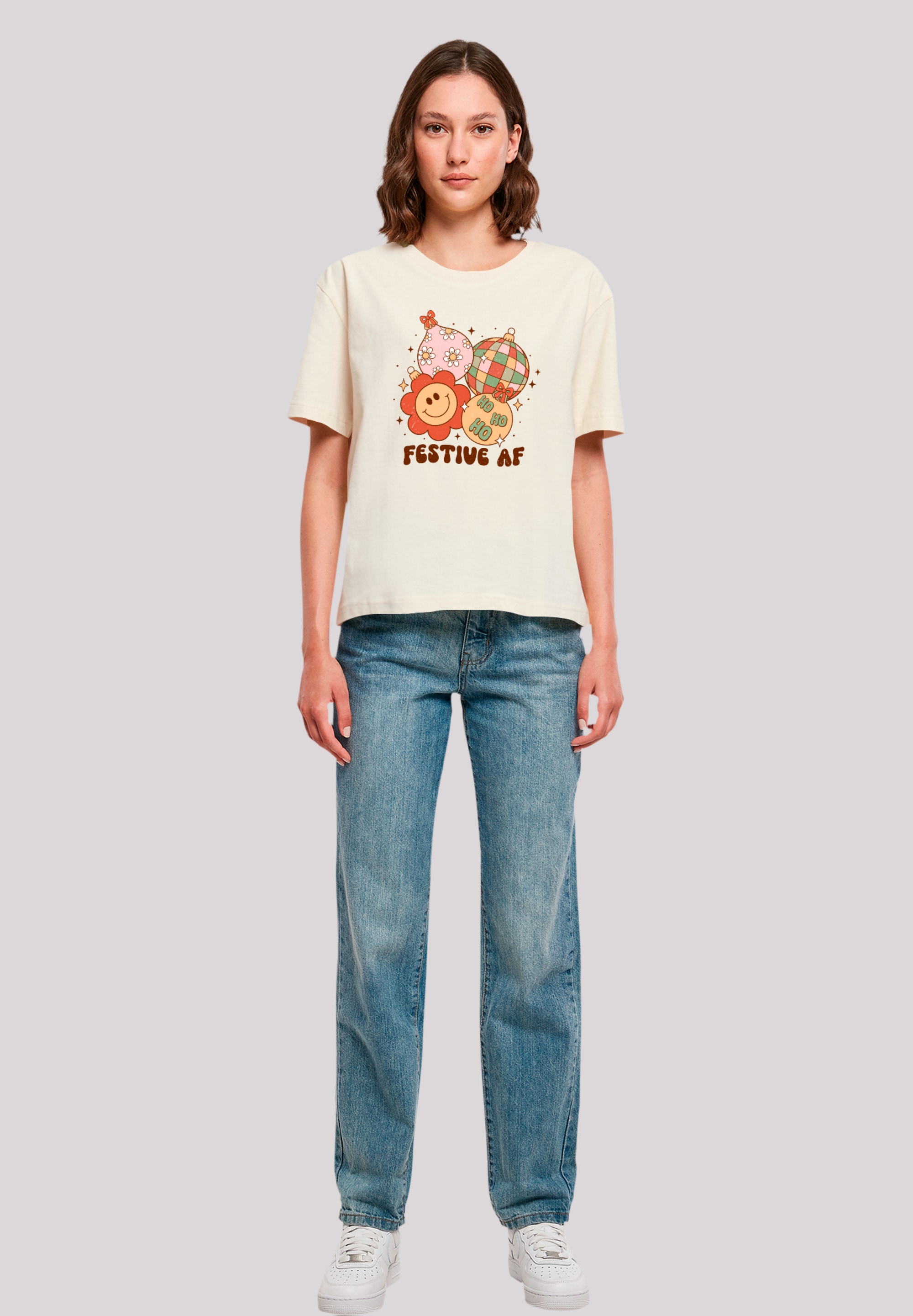 F4NT4STIC T-Shirt »Festive AF Weihnachten Tree Balls« Premium Qualität, Weihnachts-Kollection