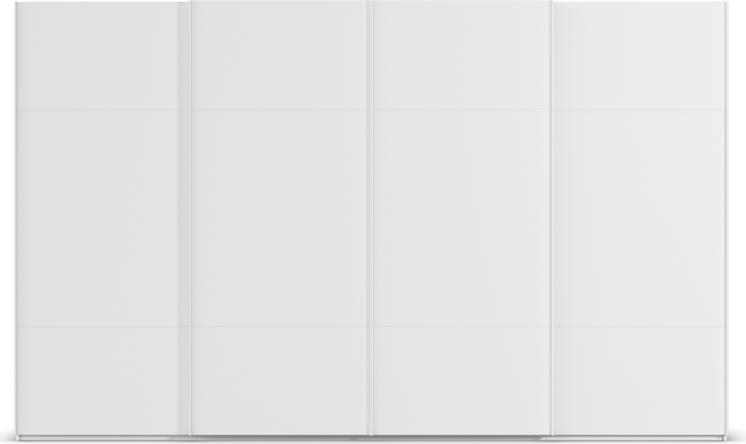 rauch Schwebetürenschrank »Kleiderschrank Schrank Garderobe Schlafzimmerschrank SCALE-TRIO«, edle dreigeteilte Front, 2 Zierleisten in Griff-Farbe MADE IN GERMANY