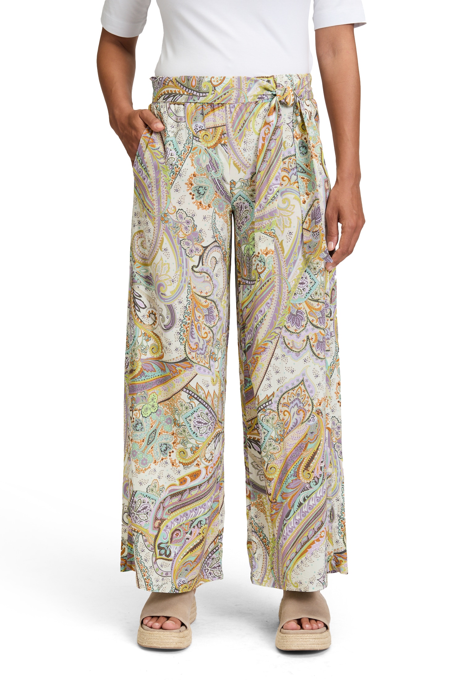 Cartoon Palazzohose "Cartoon Palazzo-Hose mit Gummizug", Bindeband günstig online kaufen