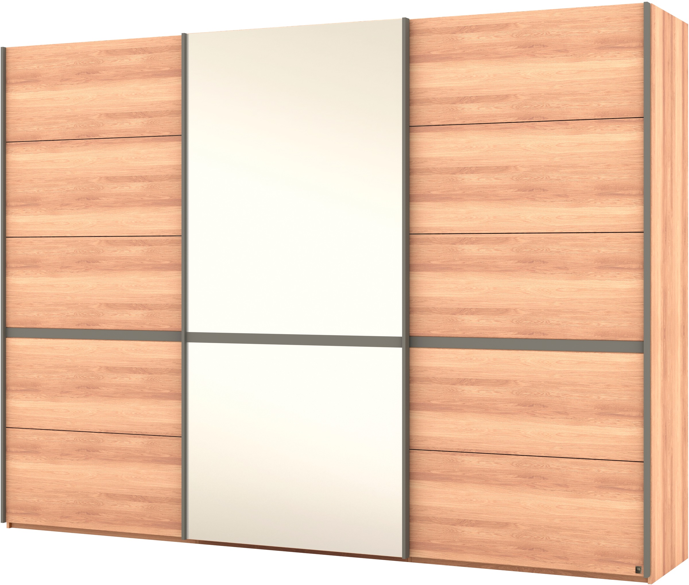 Thumbnail - Musterring Schwebetürenschrank "Sorrent, Kleiderschrank, Schrank, Schiebetüren" Teilmassiv Eiche, MADE IN GERMANY, Türen...