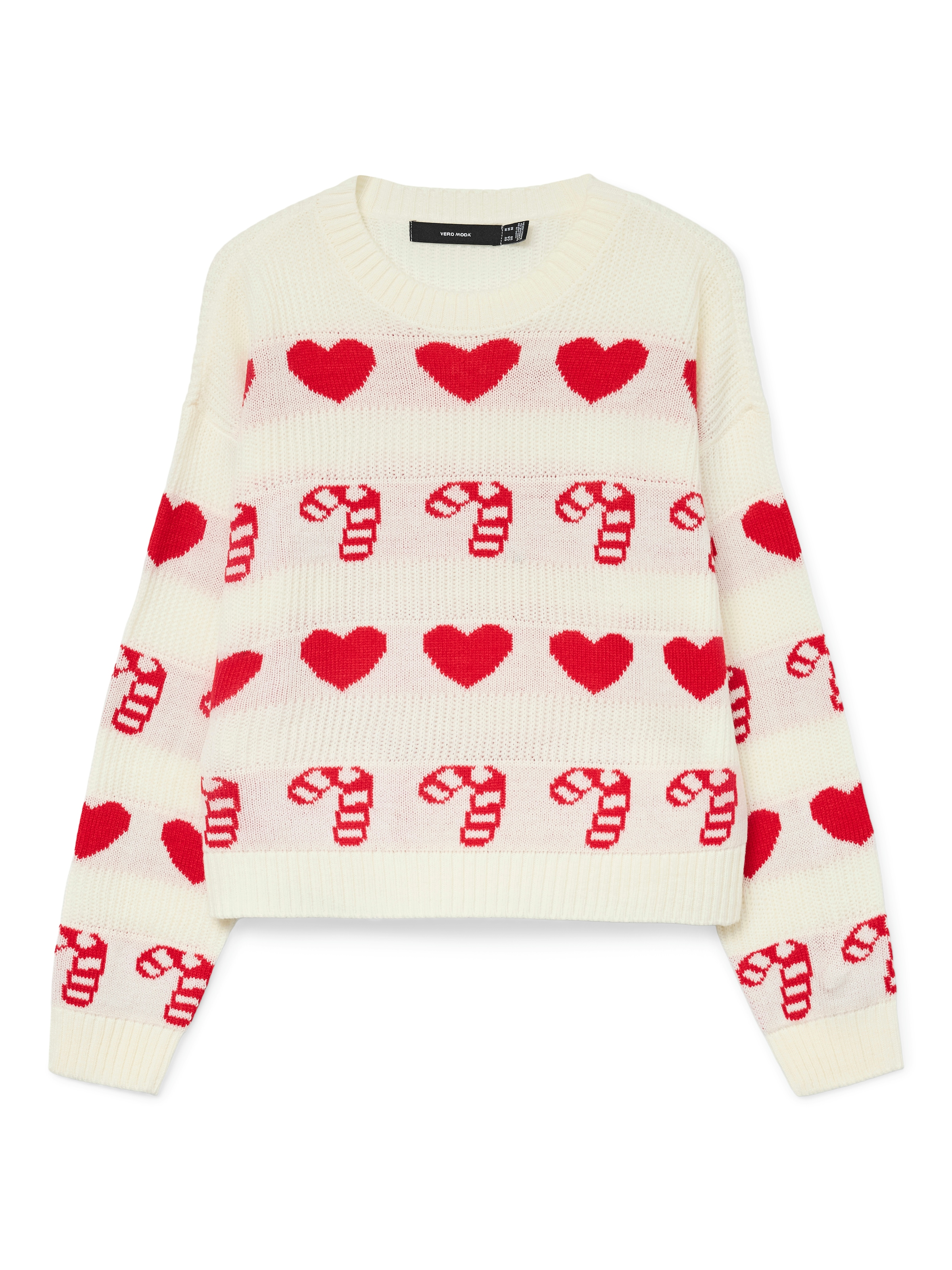 Vero Moda Weihnachtspullover "VMCANDYHEARTS LS O-NECK PULLOVER XMAS" günstig online kaufen