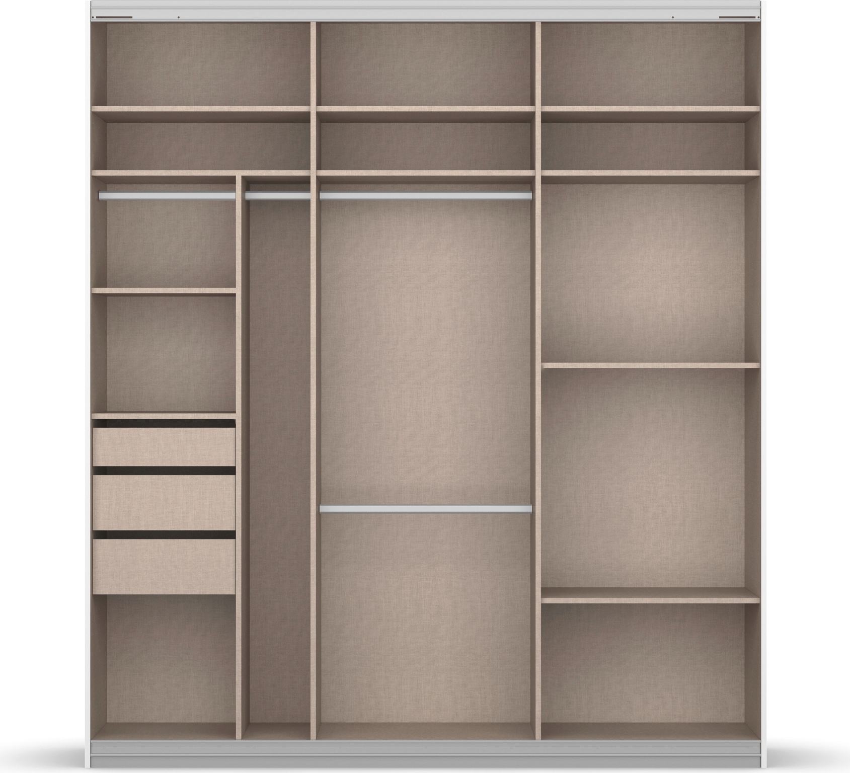 Thumbnail - rauch Schwebetürenschrank "Kleiderschrank Schrank Garderobe OTELI inkl. 3 Innenschubladen" Breiten 211/278/323/368 cm Hö...