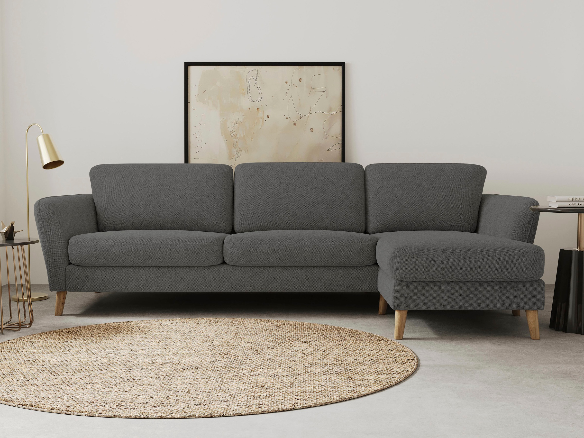 Home affaire Ecksofa "MARSEILLE (279/152cm),L-Form, Rec. rechts/links, vers günstig online kaufen