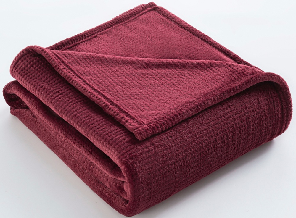 Bruno Banani Wohndecke "Shakira" Weiche Kuscheldecke mit Prägedruck in Waffeloptik, 150x200 cm