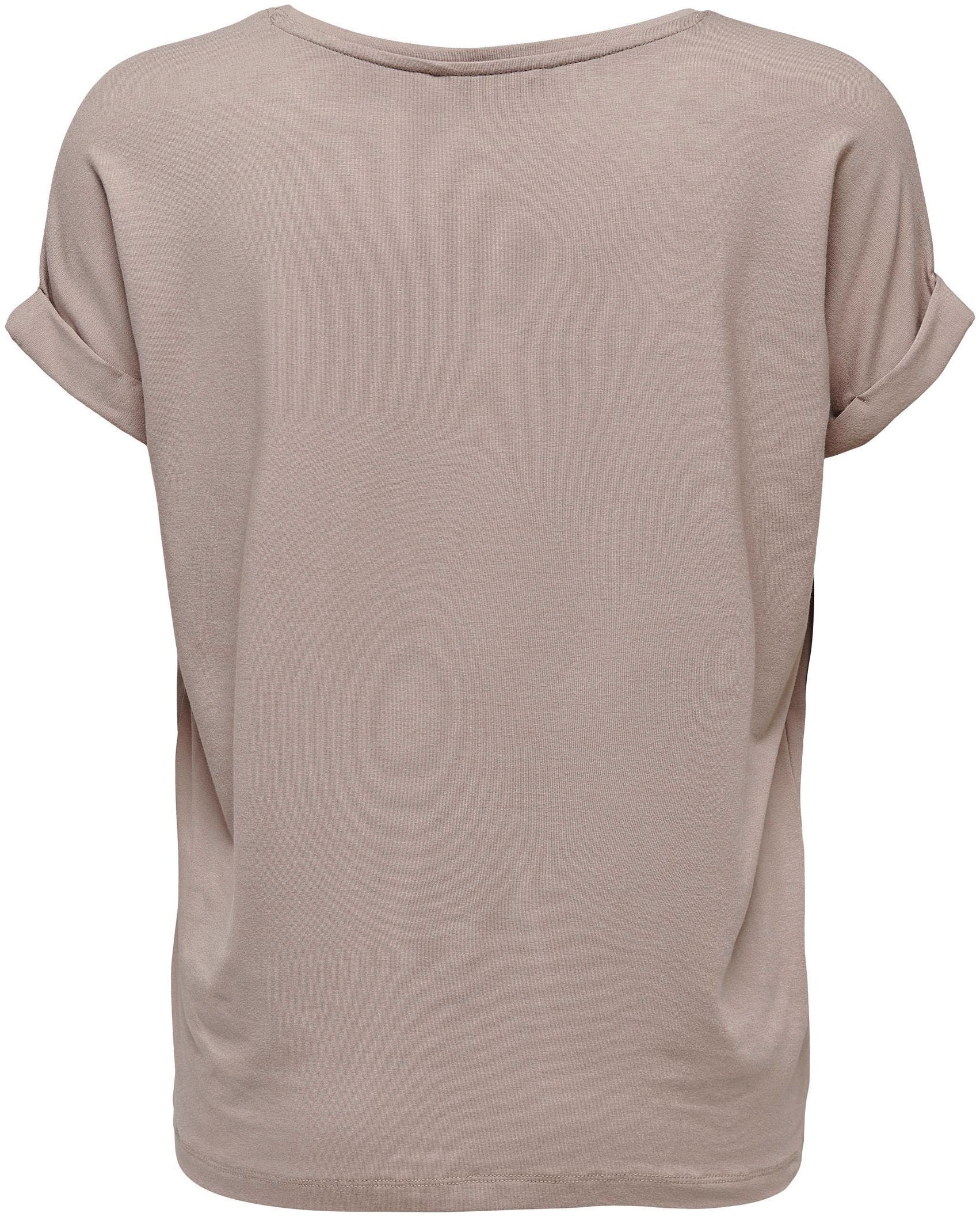 ONLY T-Shirt »ONLMOSTER S/S O-NECK TOP NOOS JRS«, mit Aufschlag am Arm