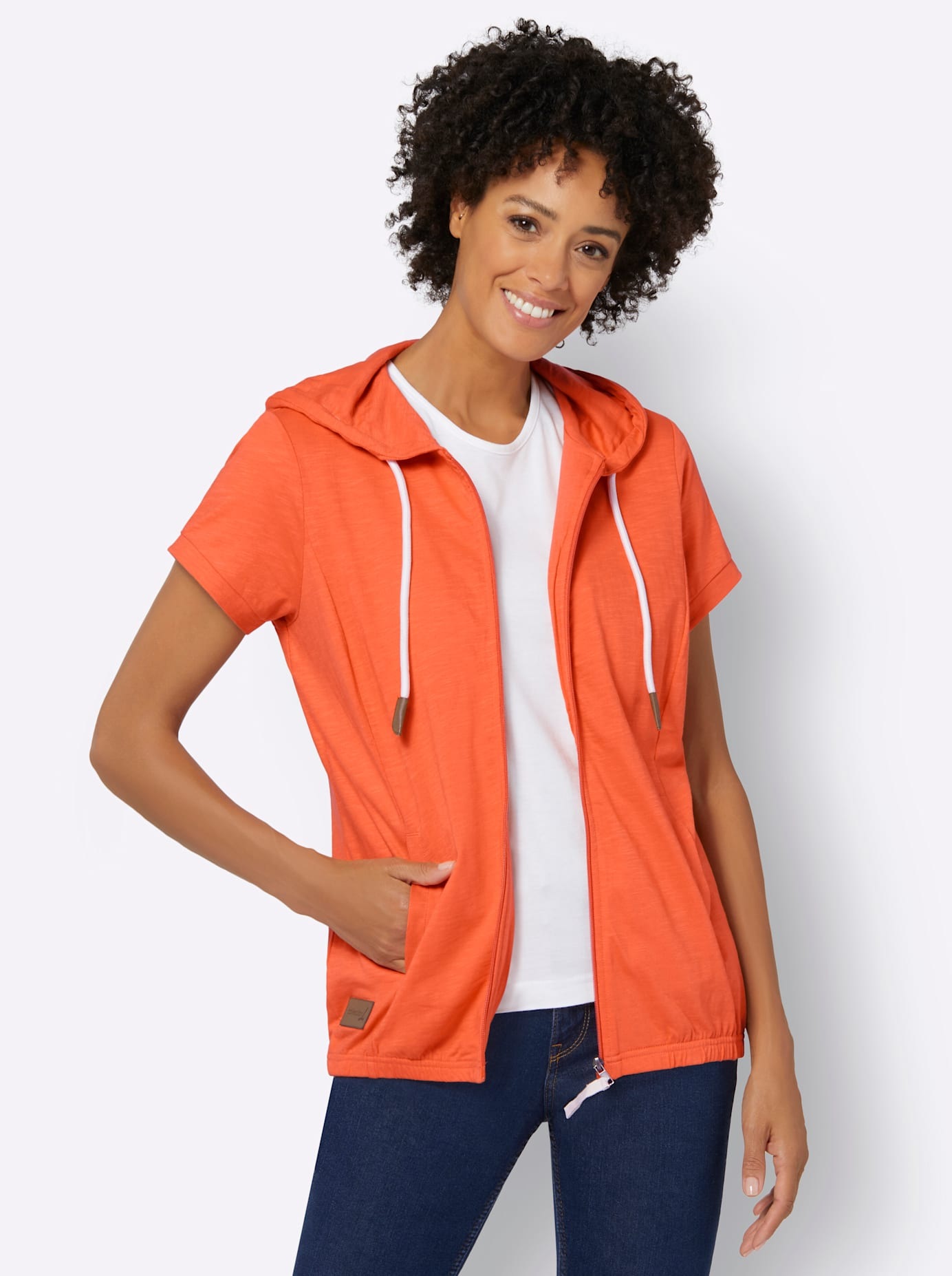 Casual Looks Shirtjacke "Sweatjacke" 1 Stk. günstig online kaufen