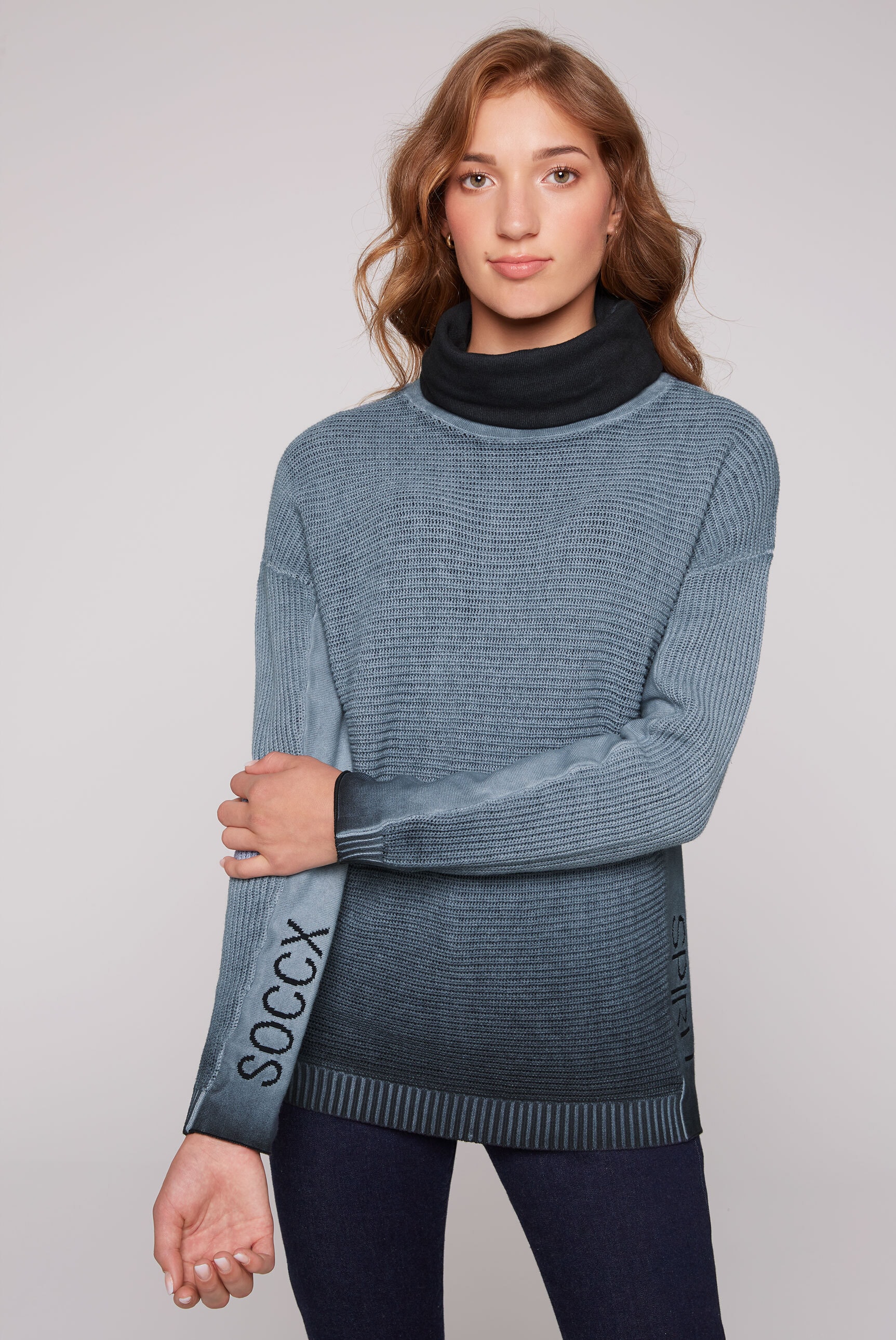 SOCCX Rollkragenpullover, aus Baumwolle