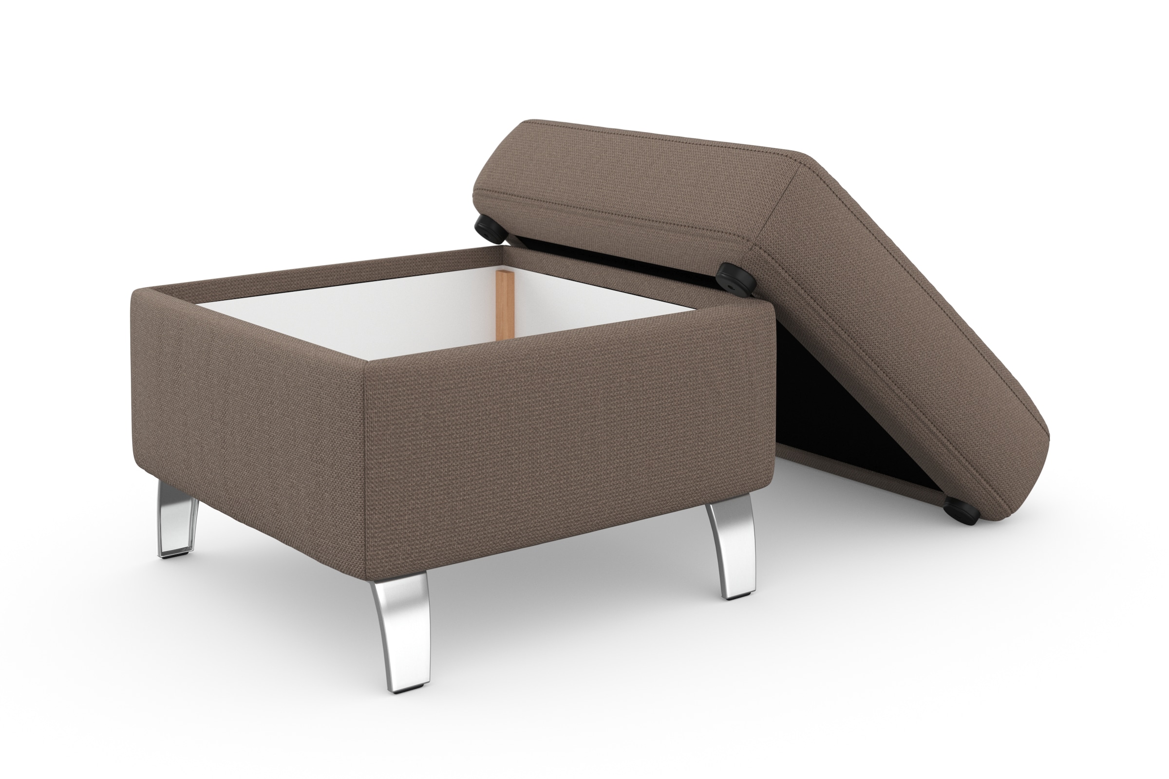 sit&more Stauraumhocker »Visby«, auch erhältlich in dem mit Wasser zu reinigendem "Soft clean" Bezug