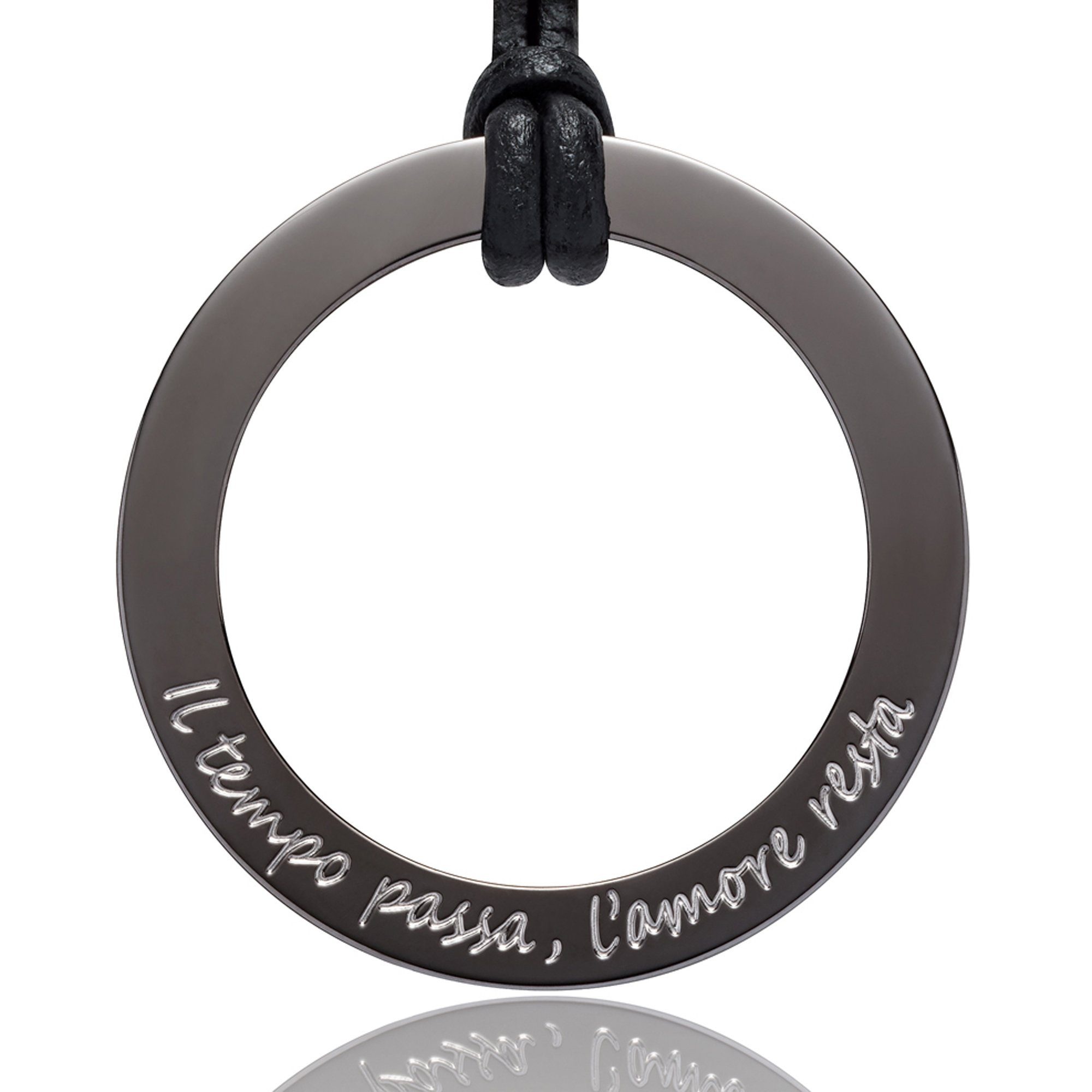 Gilardy Kette mit Anhänger »Edelstahl Dark Grey«, (Set, 2 tlg.) kaufen