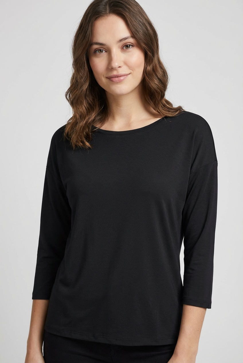 ONLY 3/4-Arm-Shirt "ONLHANNAH 3/4 TOP JRS" günstig online kaufen