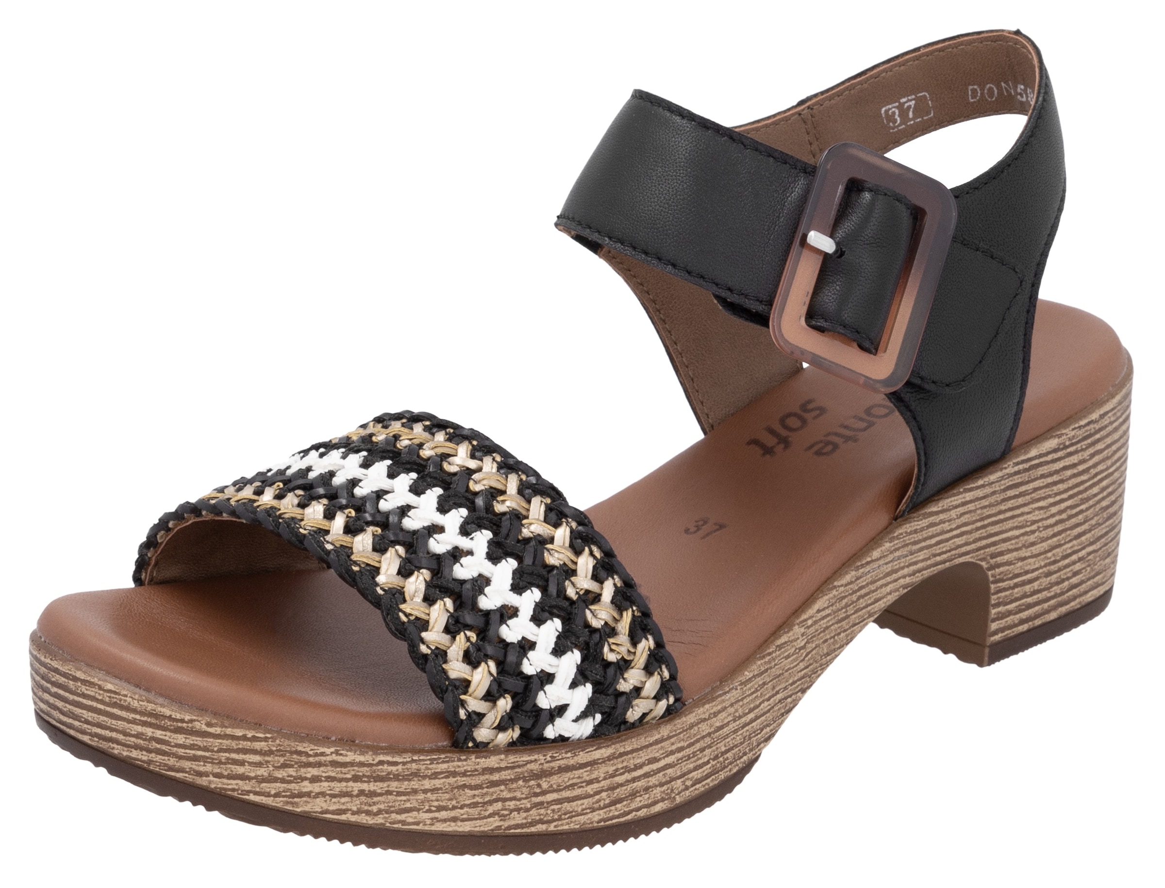 Remonte, Blockabsatz, Plateau, Sandale, Sommerschuh mit Bandage in Bastopti günstig online kaufen