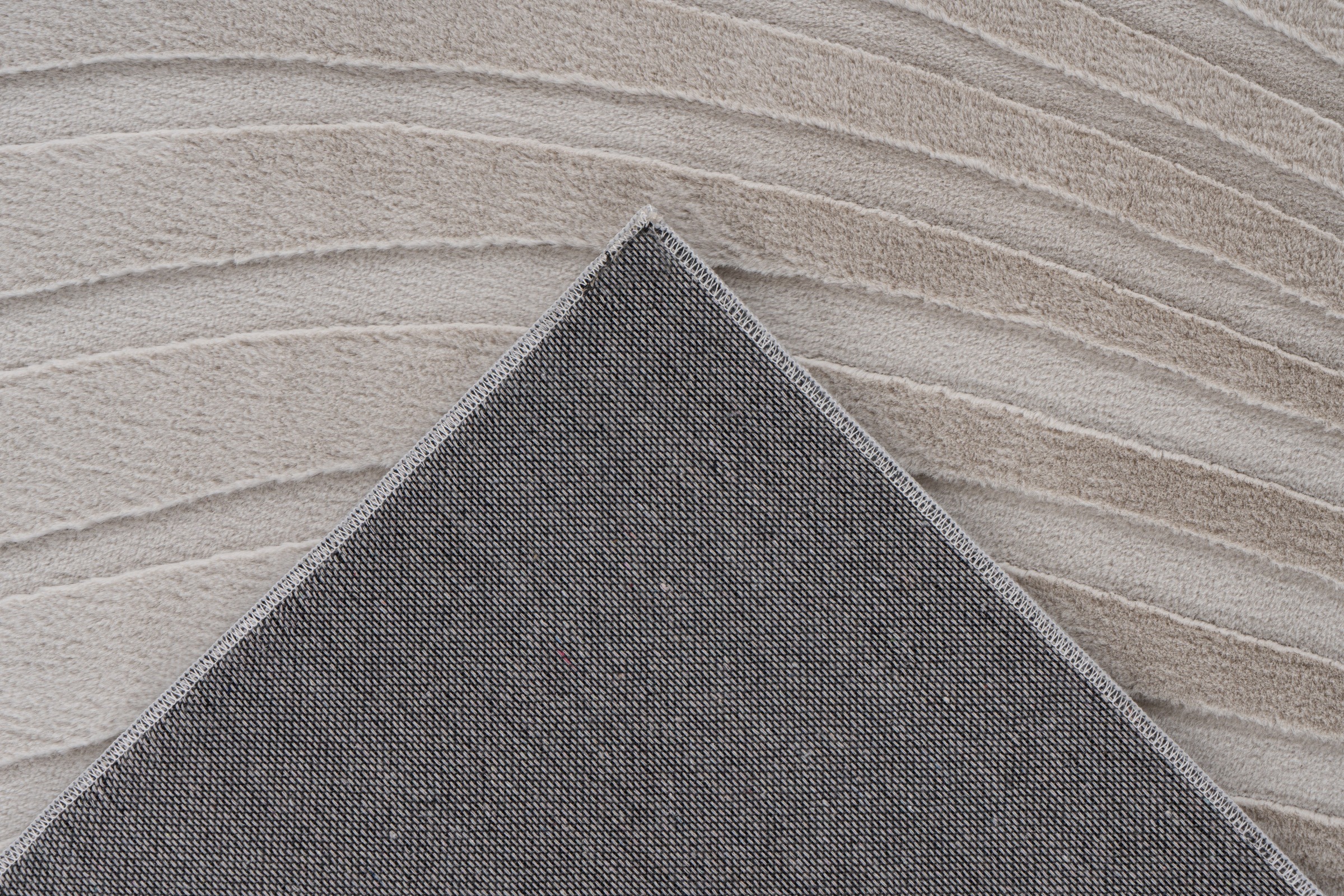 Teppich KAYOOM "Kierk 325", helltaupe, B:120cm H:16mm L:170cm, Polyester, Teppiche, Teppich, Weicher Kurzflor, Wohnzimmer 3