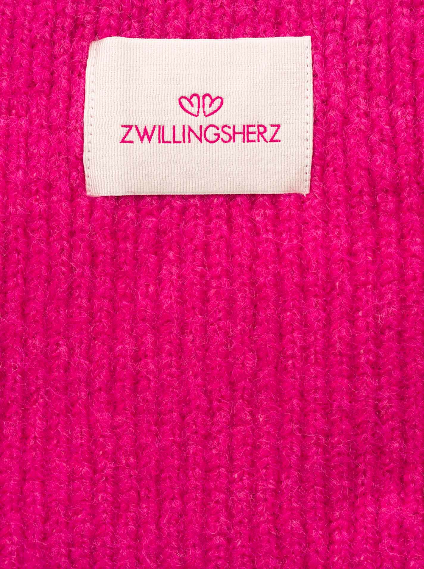 Zwillingsherz Strickschal »"Zwillingsherz Patch"« gerippt, mit Wolle und Patch
