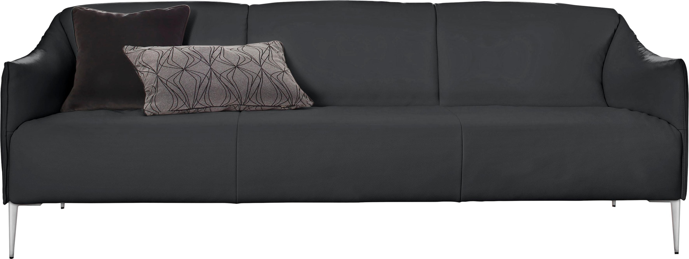 W.SCHILLIG 3-Sitzer »sally«, mit Metallfüßen in Chrom glänzend, Breite 224 cm