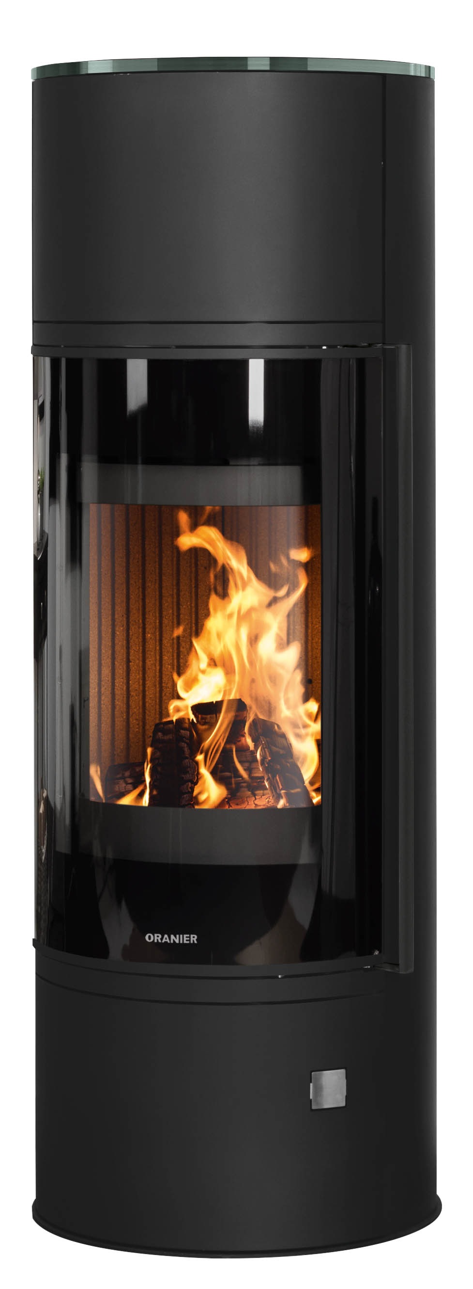 ORANIER Kaminofen "»Arena W+ 2.0«", schwarz, Wohnzimmer, Kaminöfen, Stahl, Abdeckplatte aus Glas