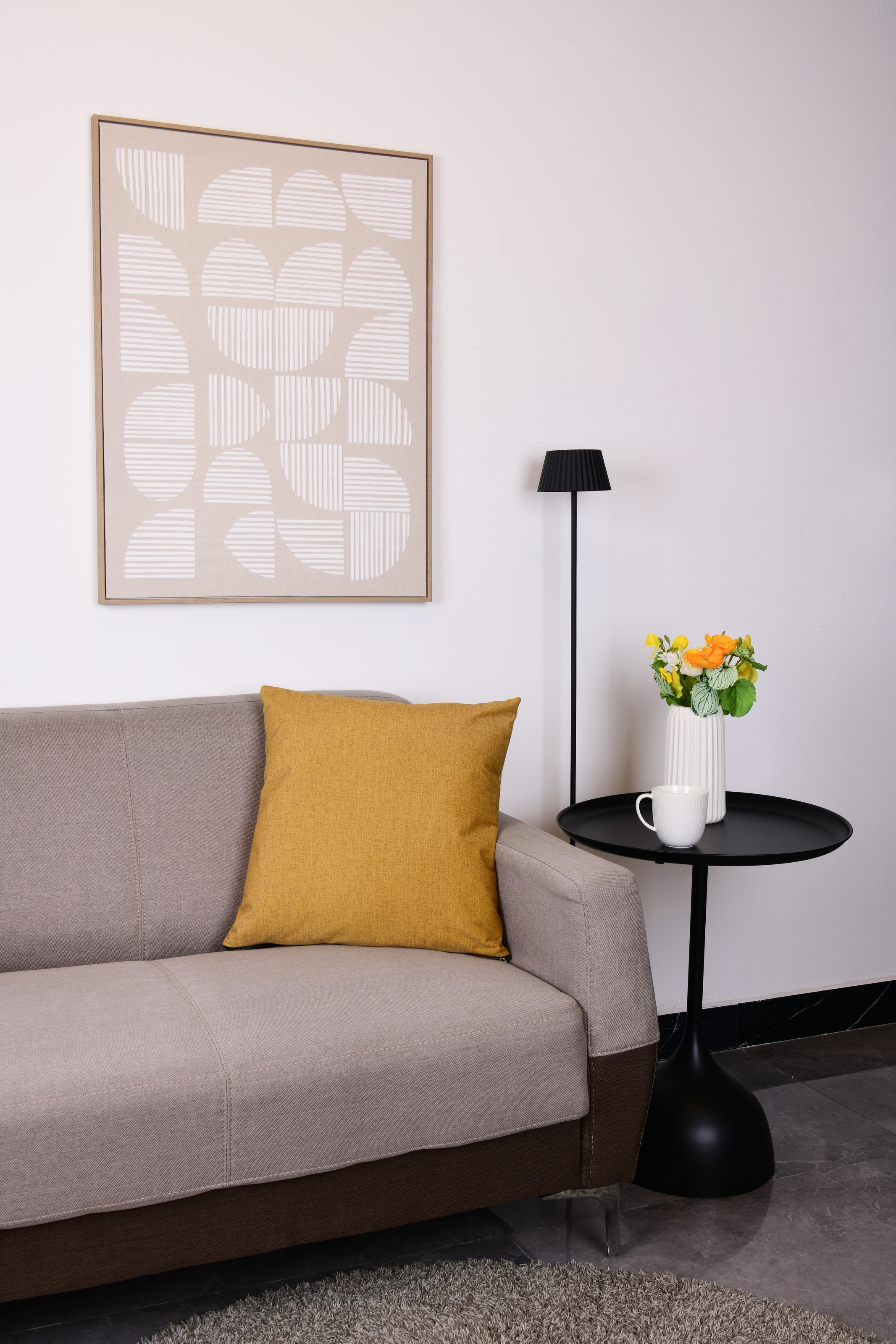 MIRRORS AND MORE Dekokissen »FINN« unifarben, Dekokissen mit Füllung