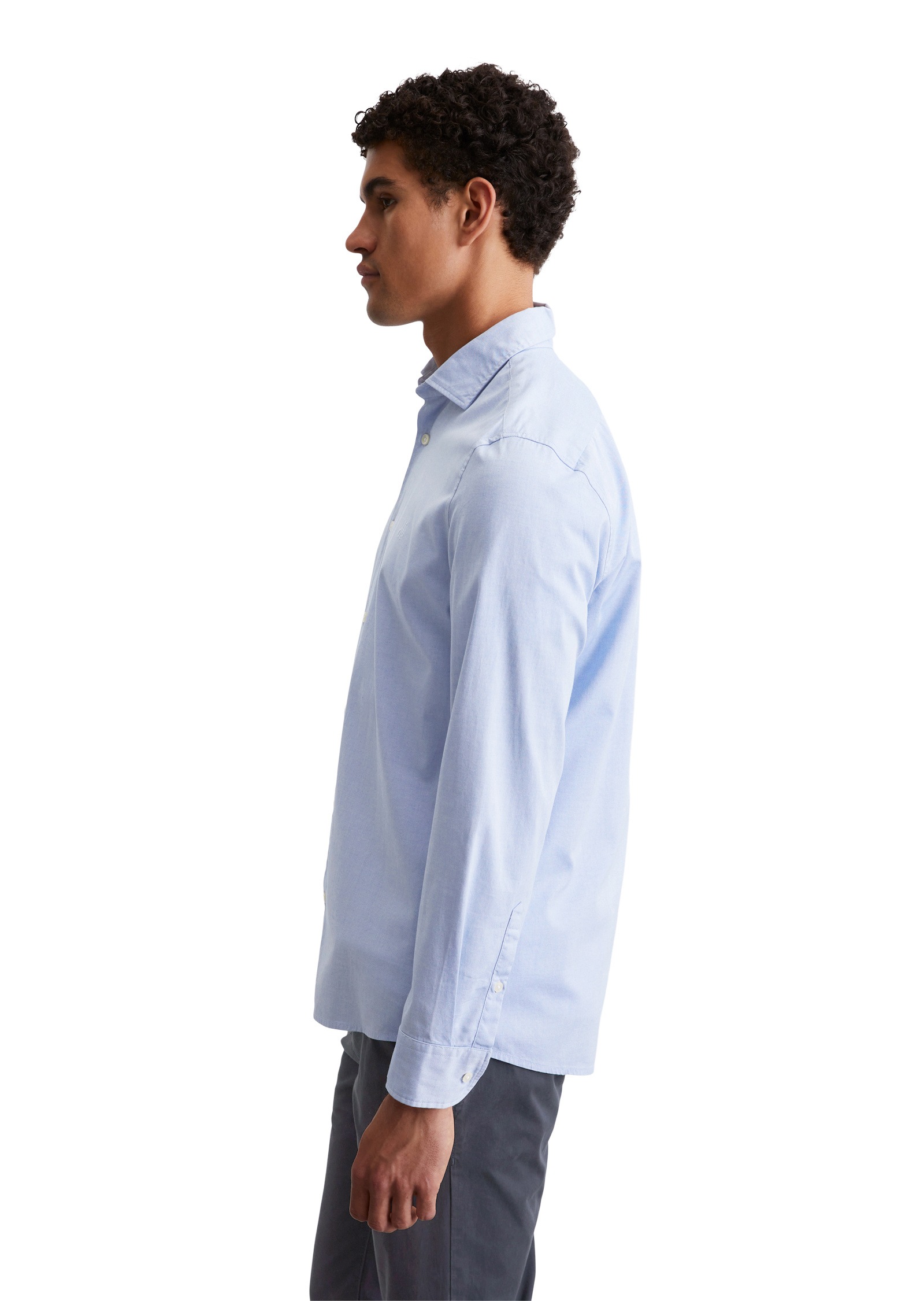 Marc OPolo Langarmhemd "aus reiner Bio-Baumwolle" günstig online kaufen